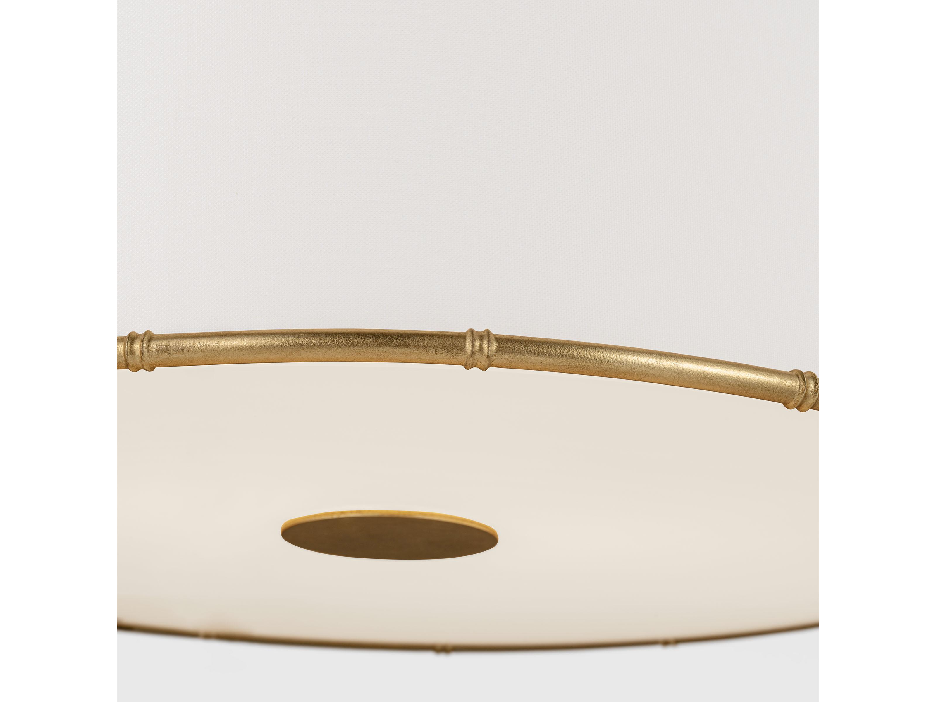 Visual Comfort Studio Aldric 2-Light Gild Gold Drum Flush Mount
