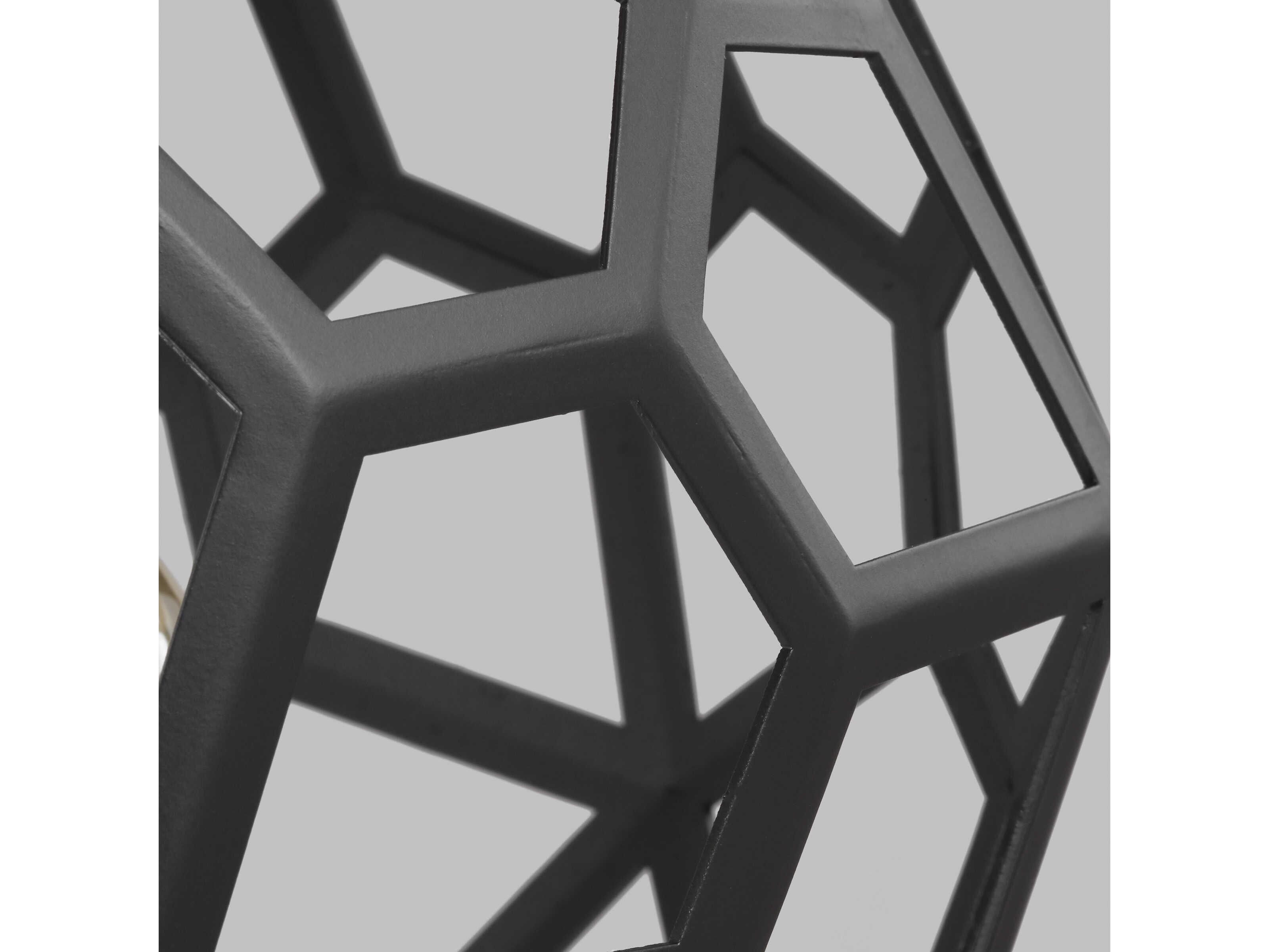 Visual Comfort Studio Feccetta 1-Light Midnight Black Geometric Mini Pendant