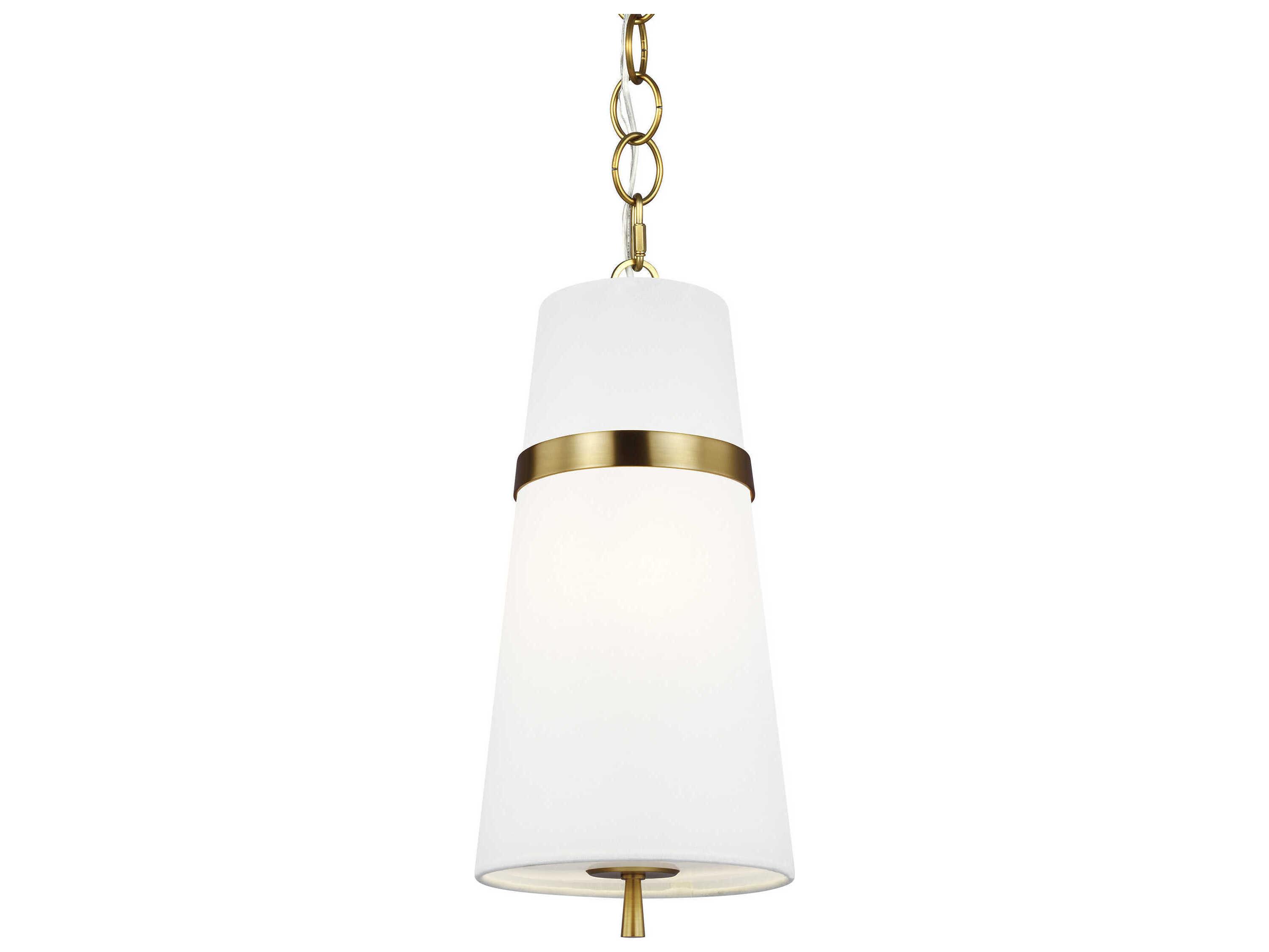 Visual Comfort Studio Cordtlandt 1-Light Burnished Brass Mini Pendant