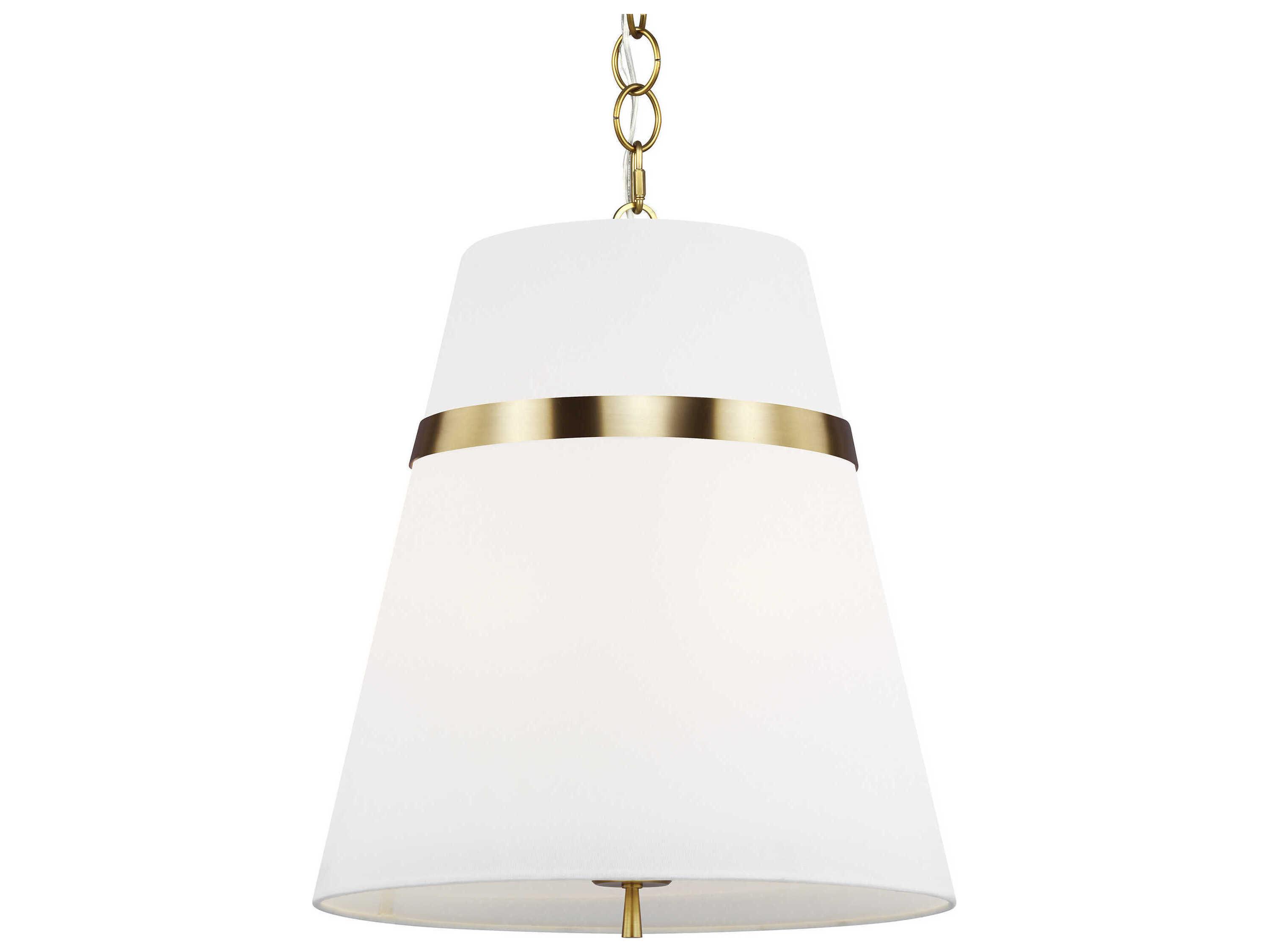 Visual Comfort Studio Cordtlandt 3-Light Burnished Brass Pendant
