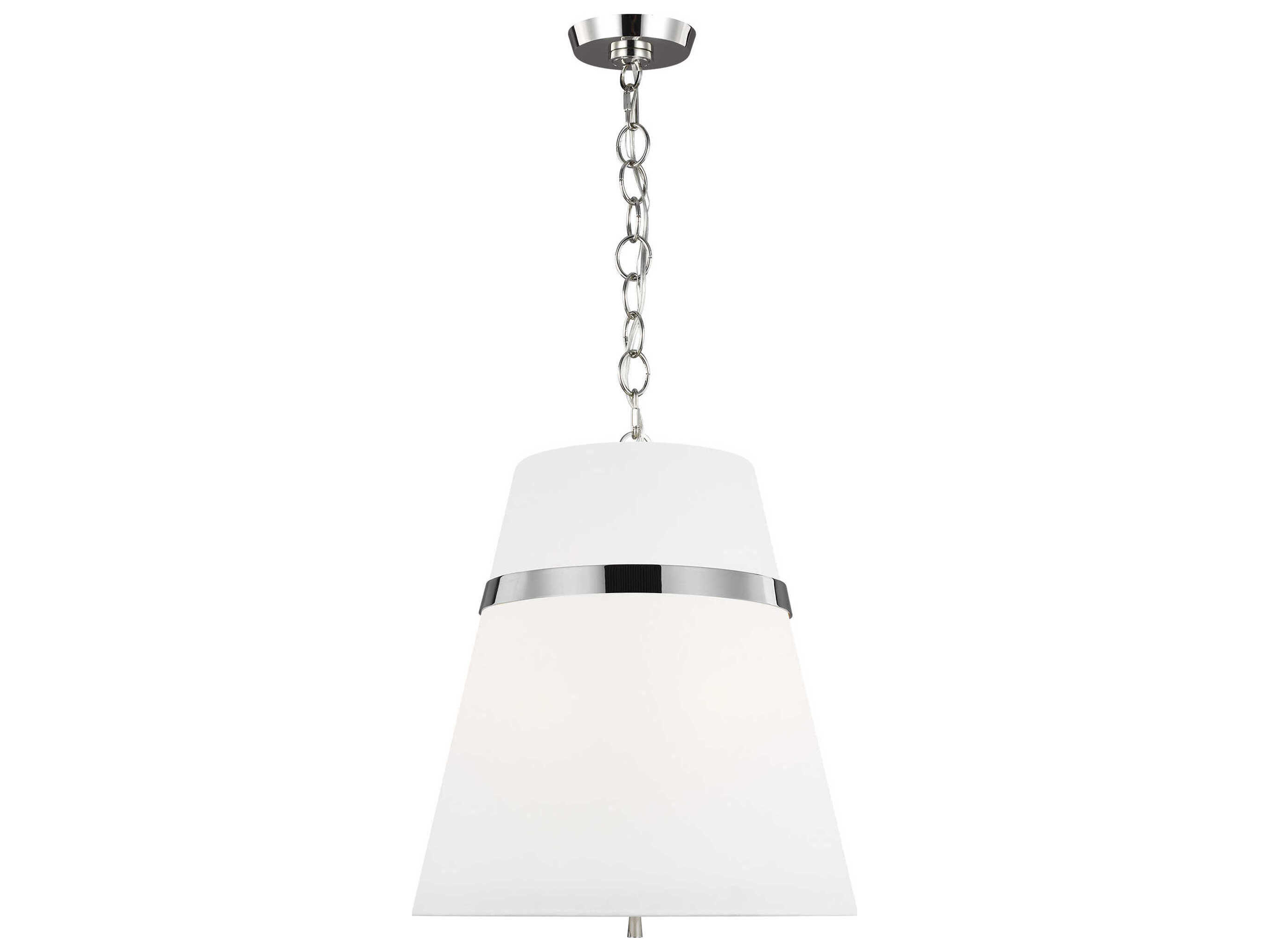 Visual Comfort Studio Cordtlandt 3-Light Polished Nickel Pendant