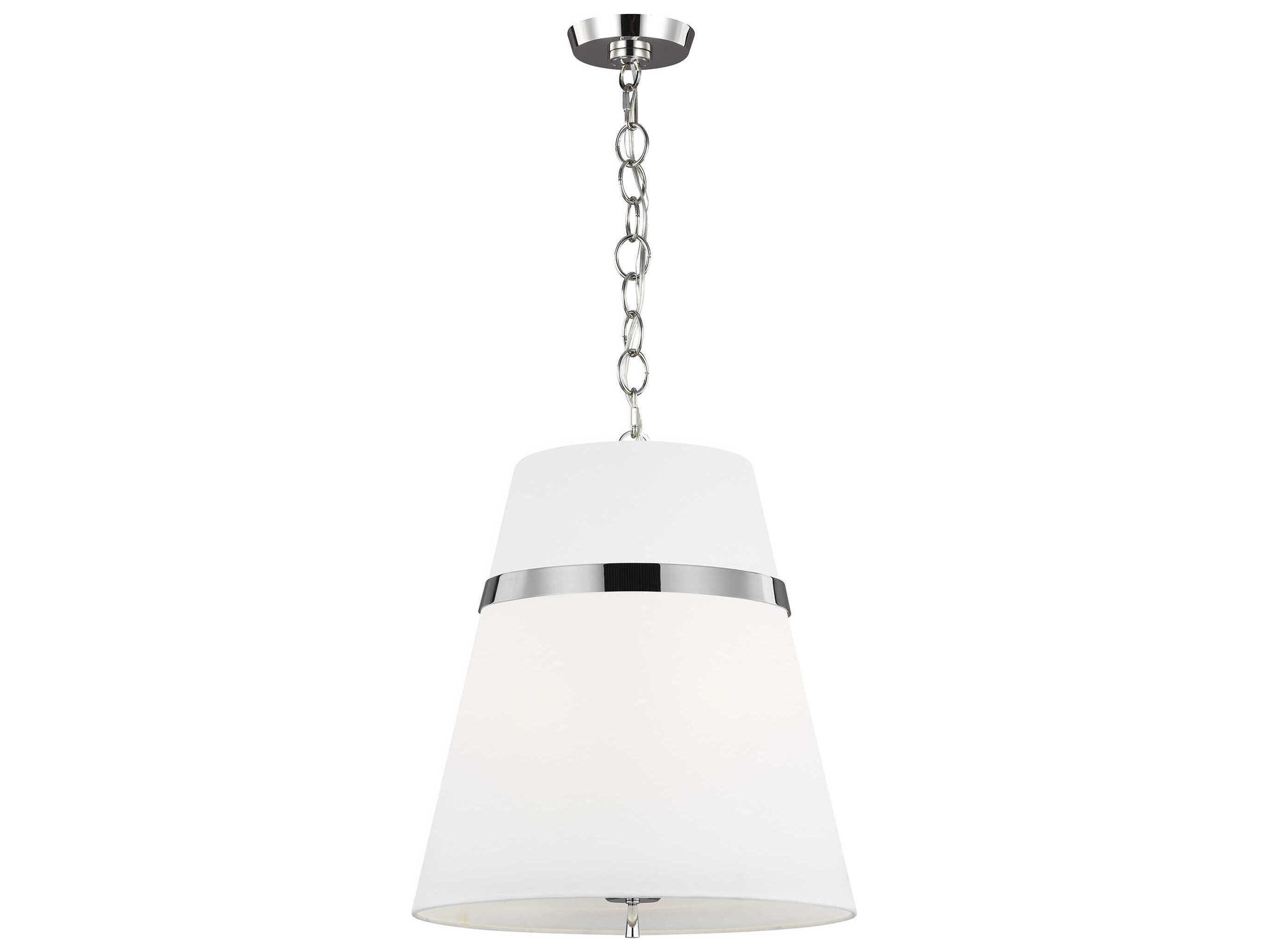 Visual Comfort Studio Cordtlandt 3-Light Polished Nickel Pendant