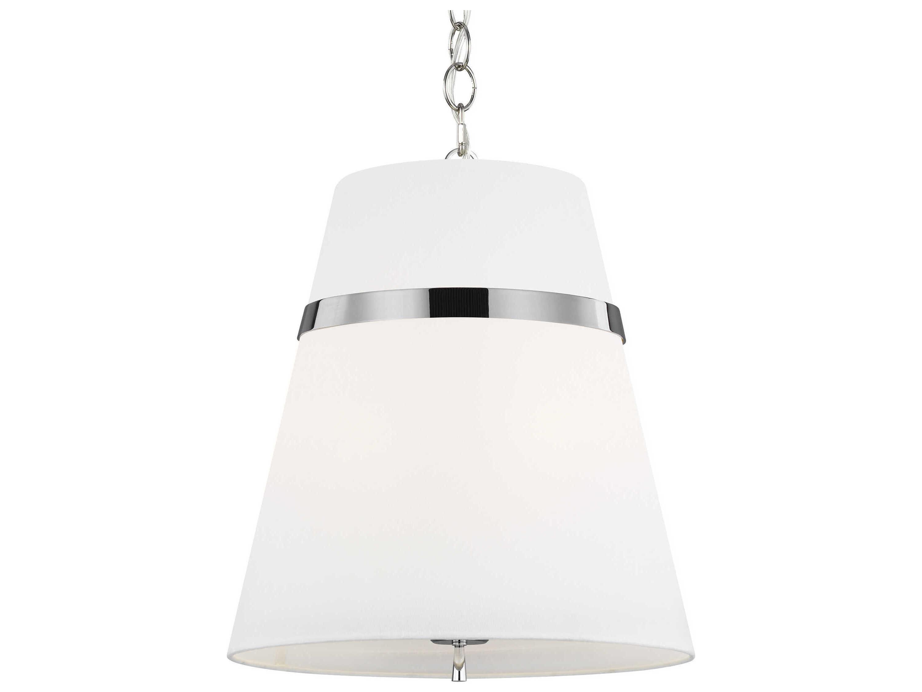 Visual Comfort Studio Cordtlandt 3-Light Polished Nickel Pendant