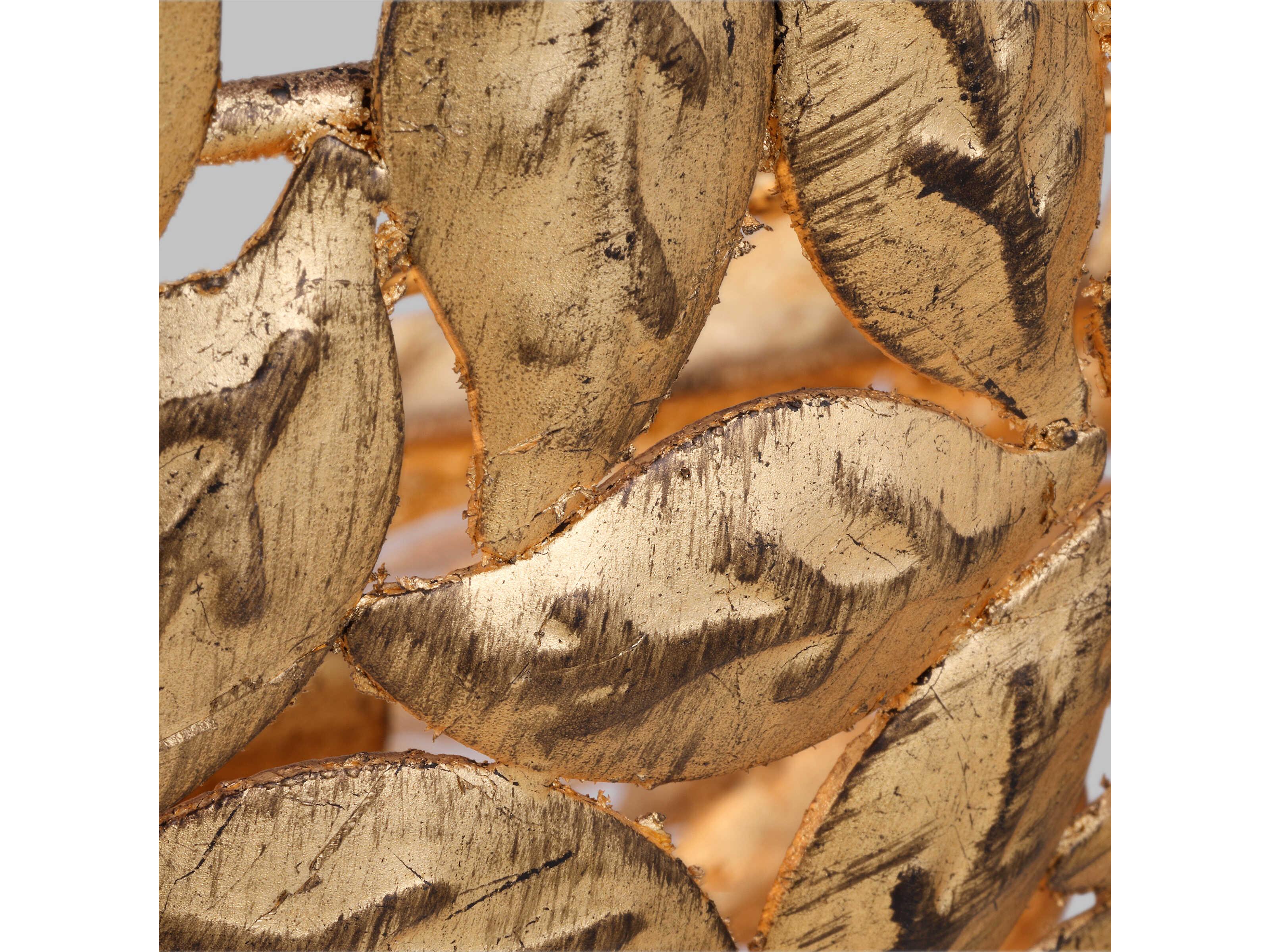 Visual Comfort Studio Kelan 3-Light Antique Gild Gold Bowl Pendant