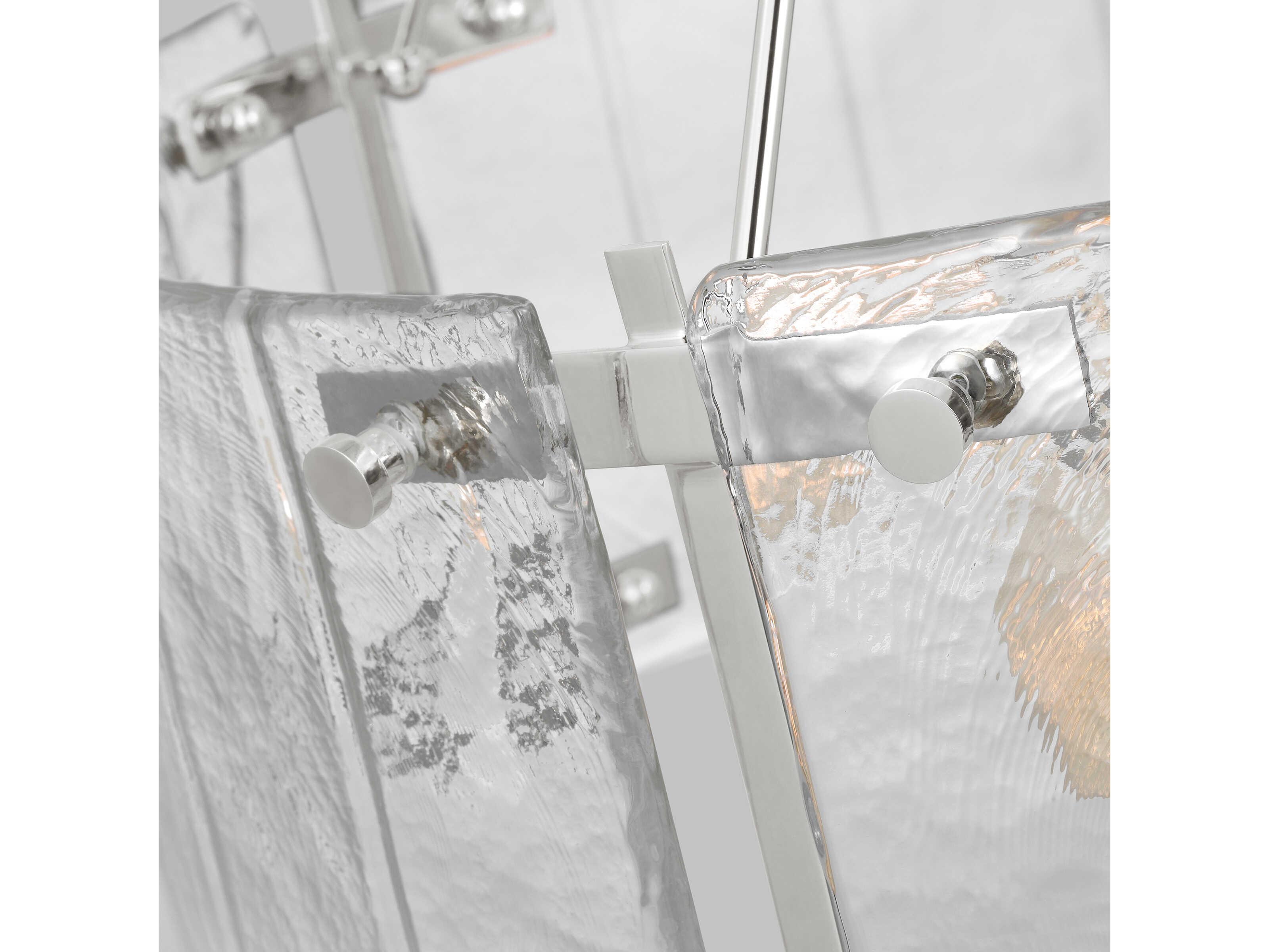 Visual Comfort Studio Calvert 4-Light Polished Nickel Drum Chandelier