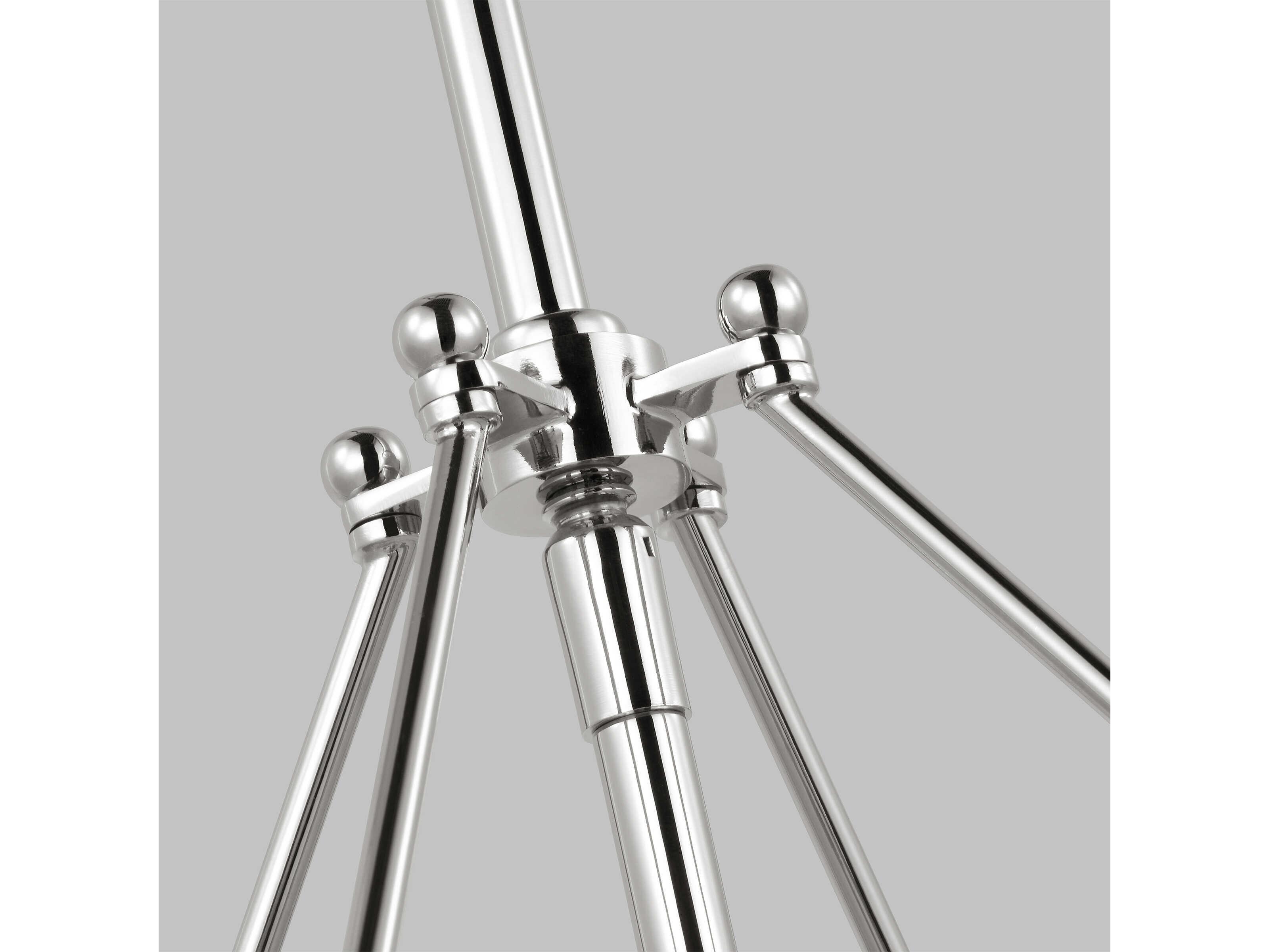 Visual Comfort Studio Calvert 4-Light Polished Nickel Drum Chandelier