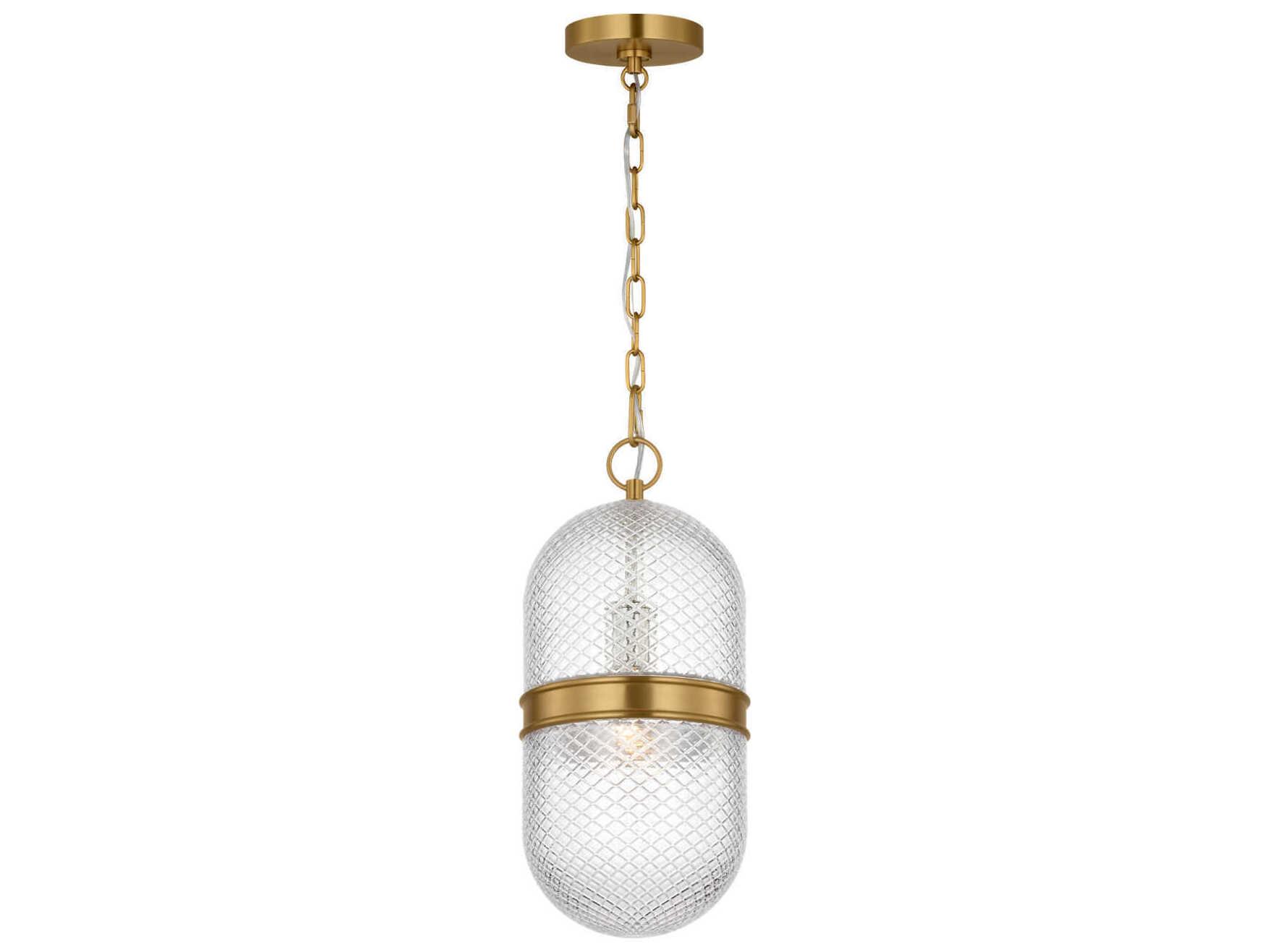 Visual Comfort Studio Lucinda 1-Light Burnished Brass Mini Pendant