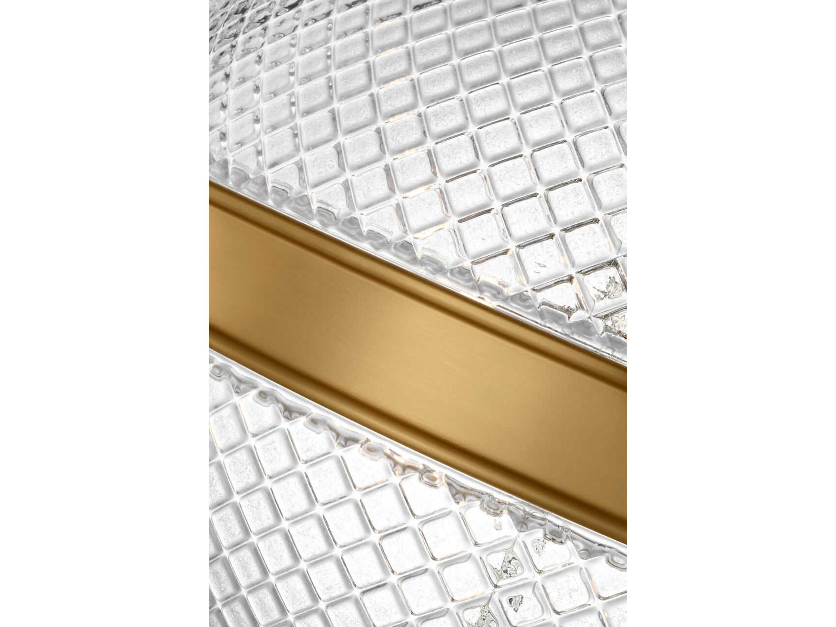 Visual Comfort Studio Lucinda 3-Light Burnished Brass Globe Pendant