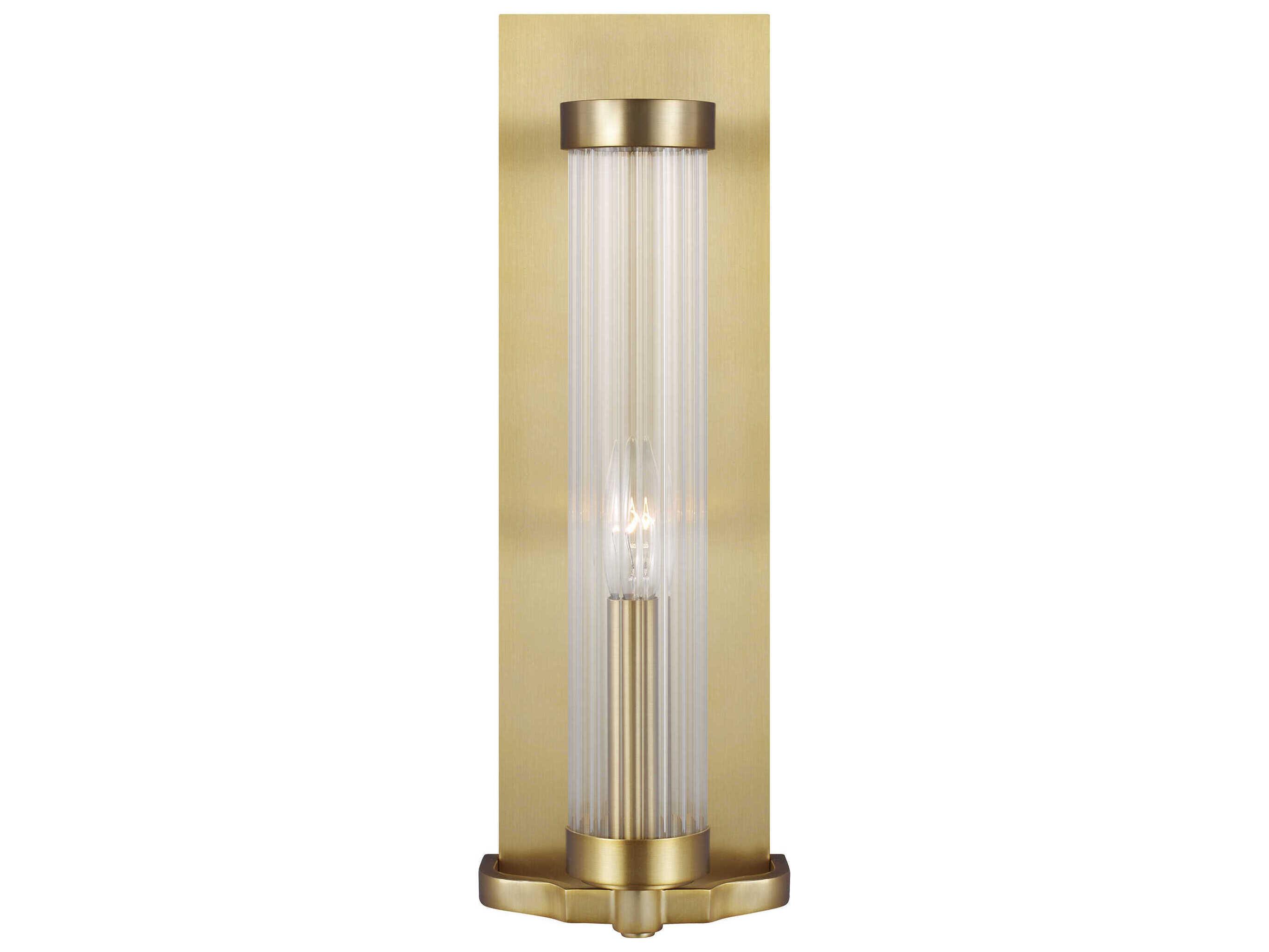 Visual Comfort Studio Demi 1-Light Burnished Brass Wall Sconce