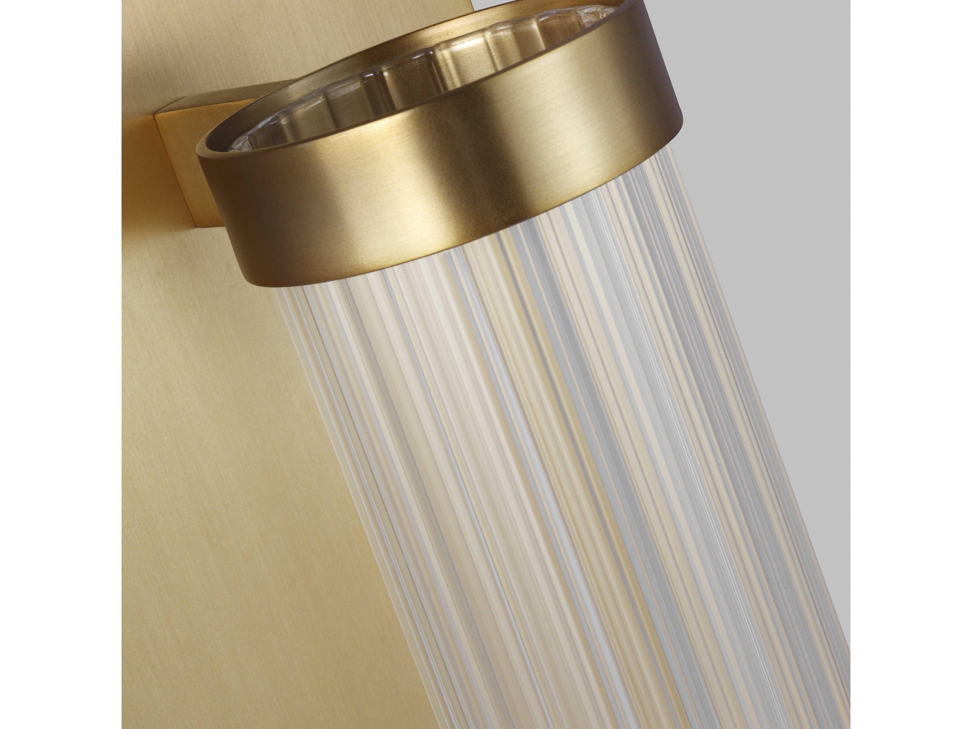 Visual Comfort Studio Demi 1-Light Burnished Brass Wall Sconce