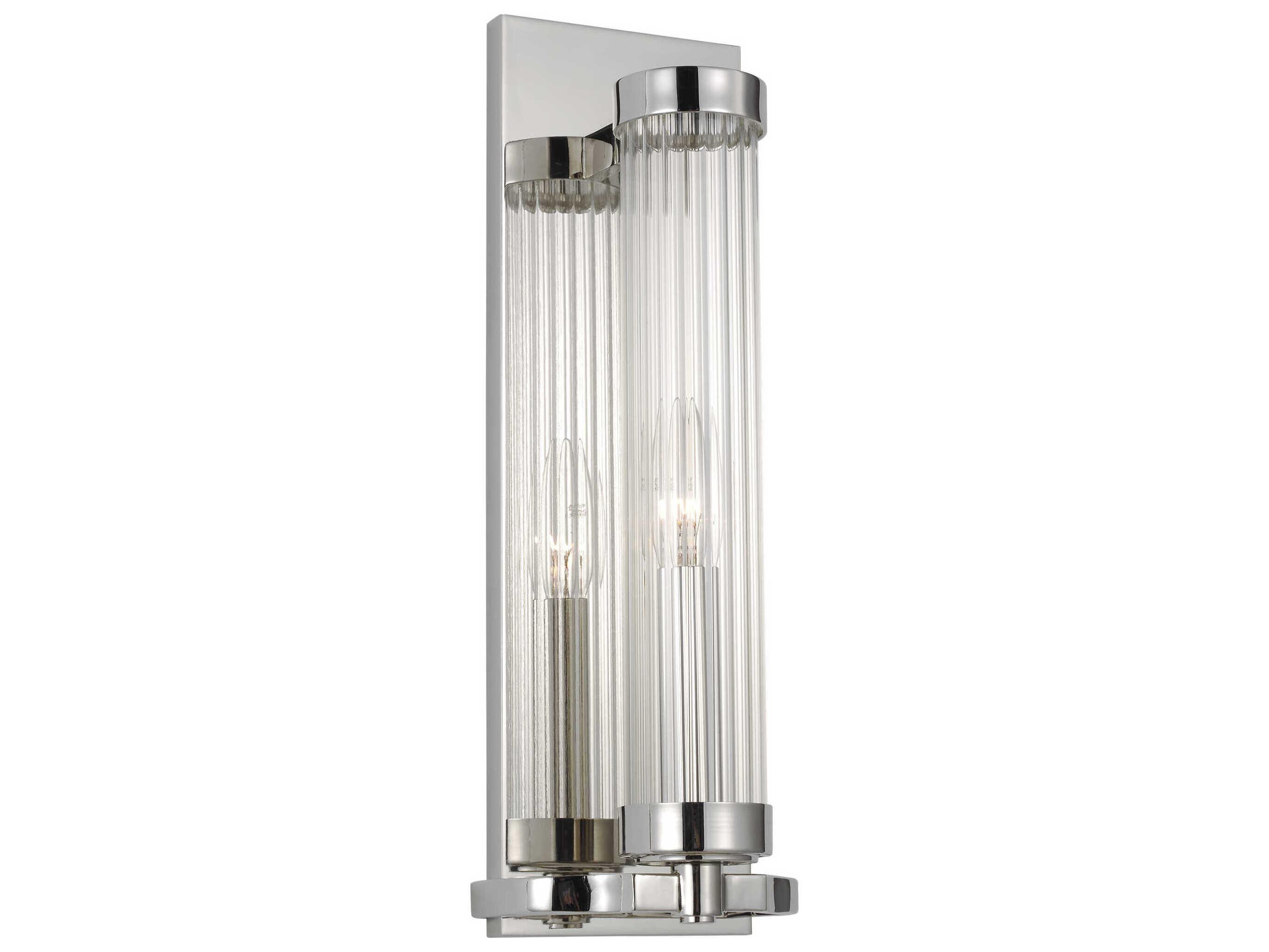 Visual Comfort Studio Demi 1-Light Polished Nickel Wall Sconce