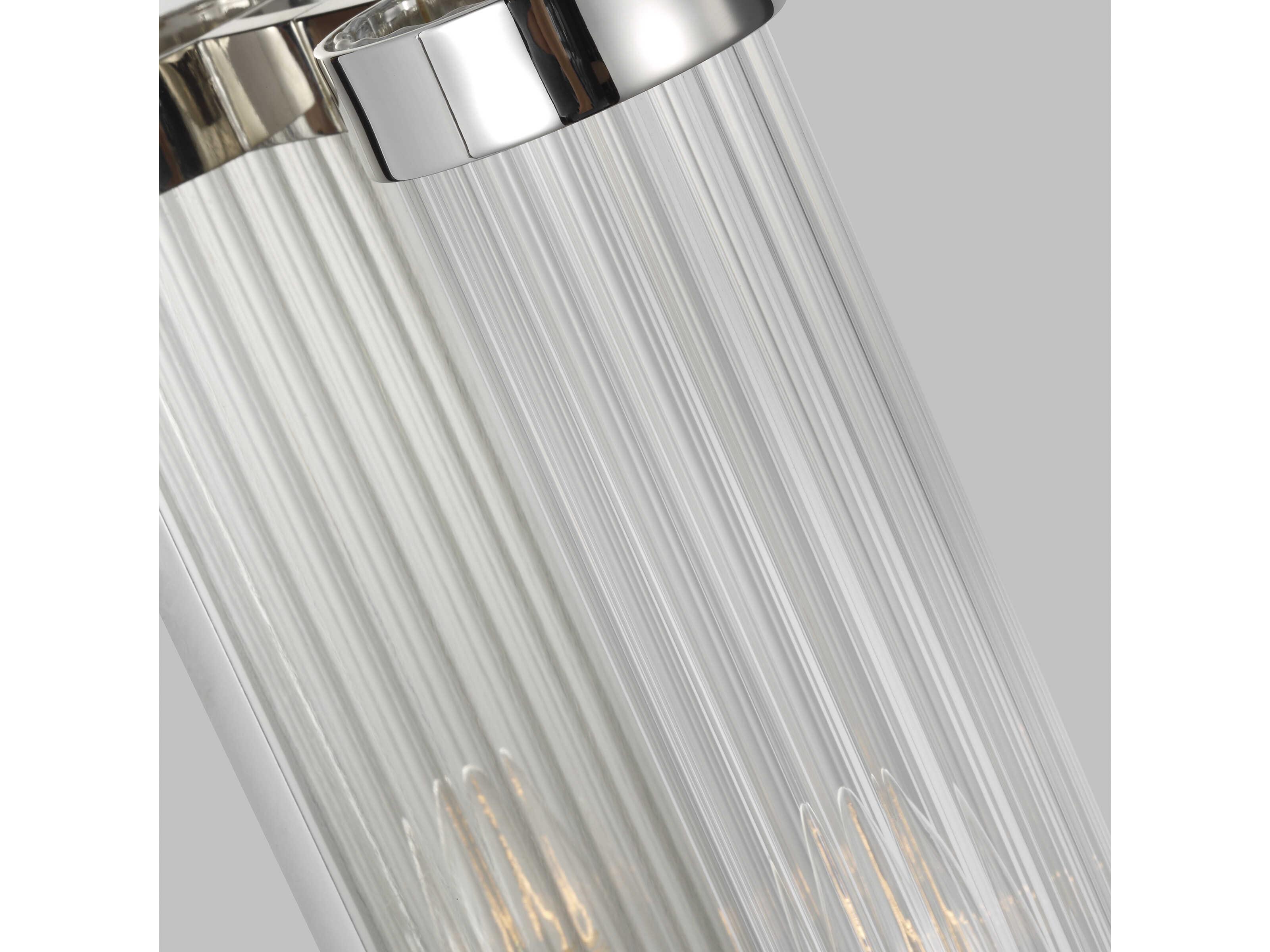 Visual Comfort Studio Demi 1-Light Polished Nickel Wall Sconce