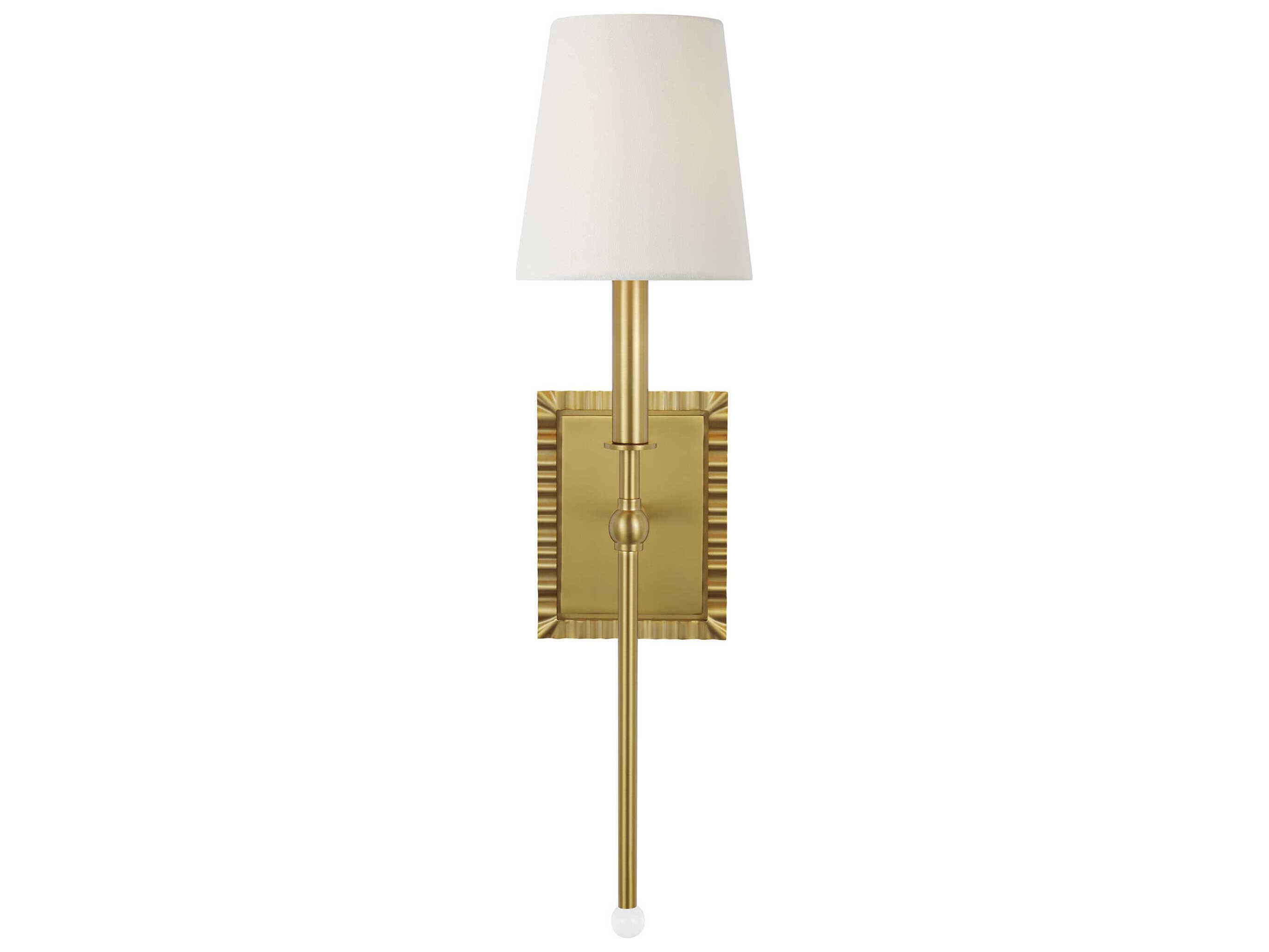 Visual Comfort Studio Baxley 1-Light Burnished Brass Wall Sconce
