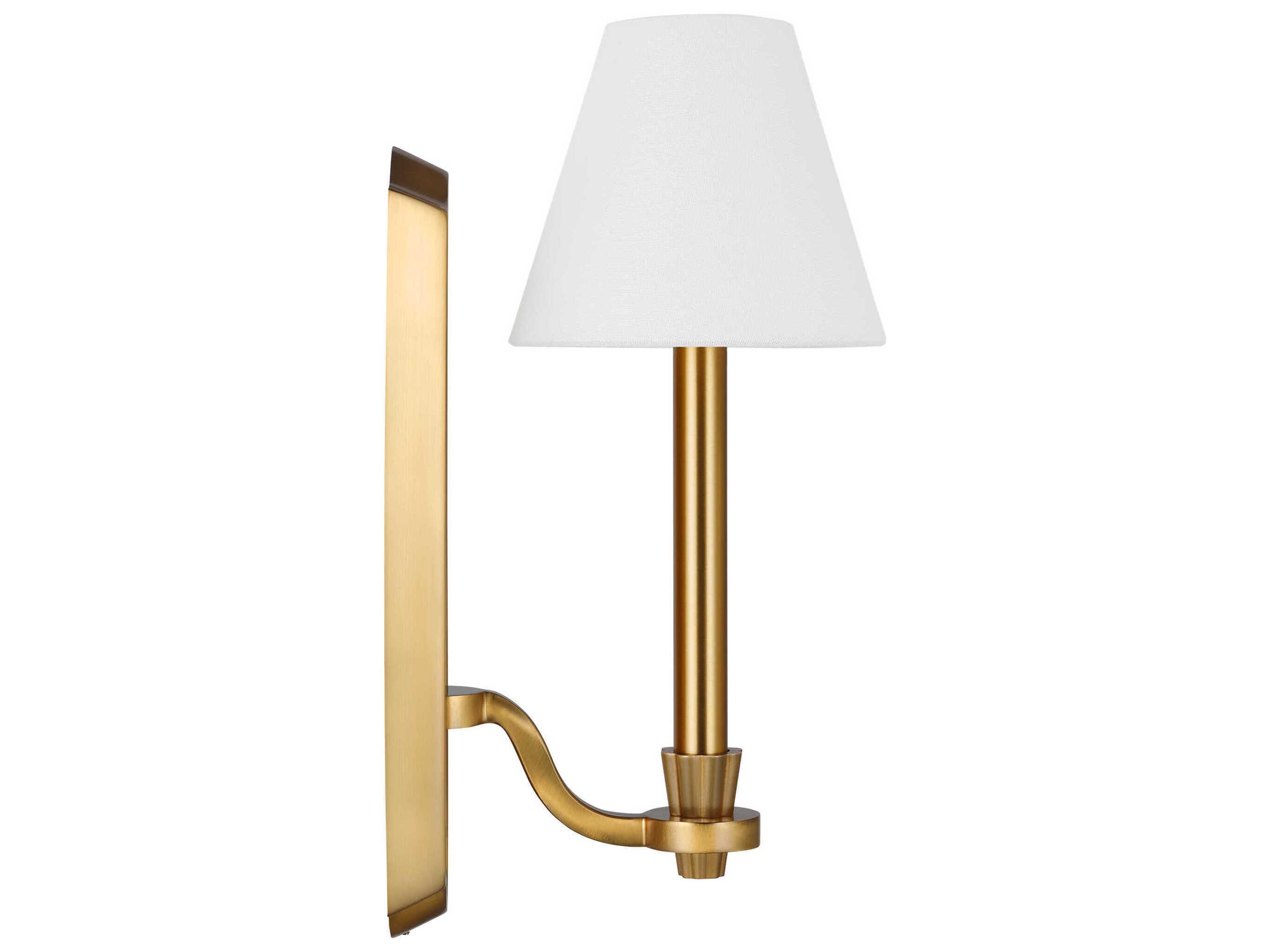 Visual Comfort Studio Paisley 1-Light Burnished Brass Wall Sconce