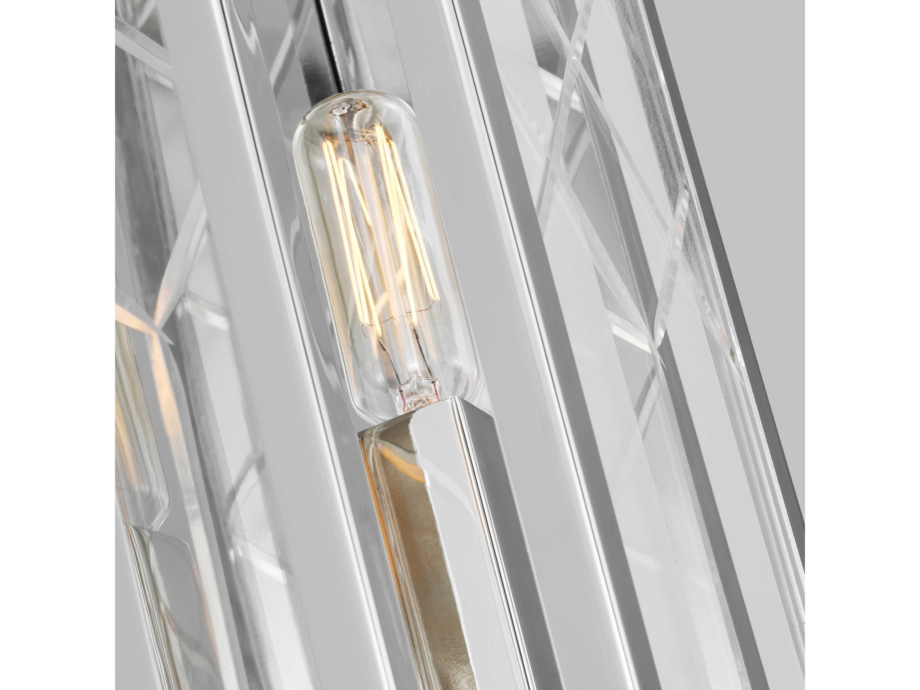 Visual Comfort Studio Erro 1-Light Polished Nickel Wall Sconce