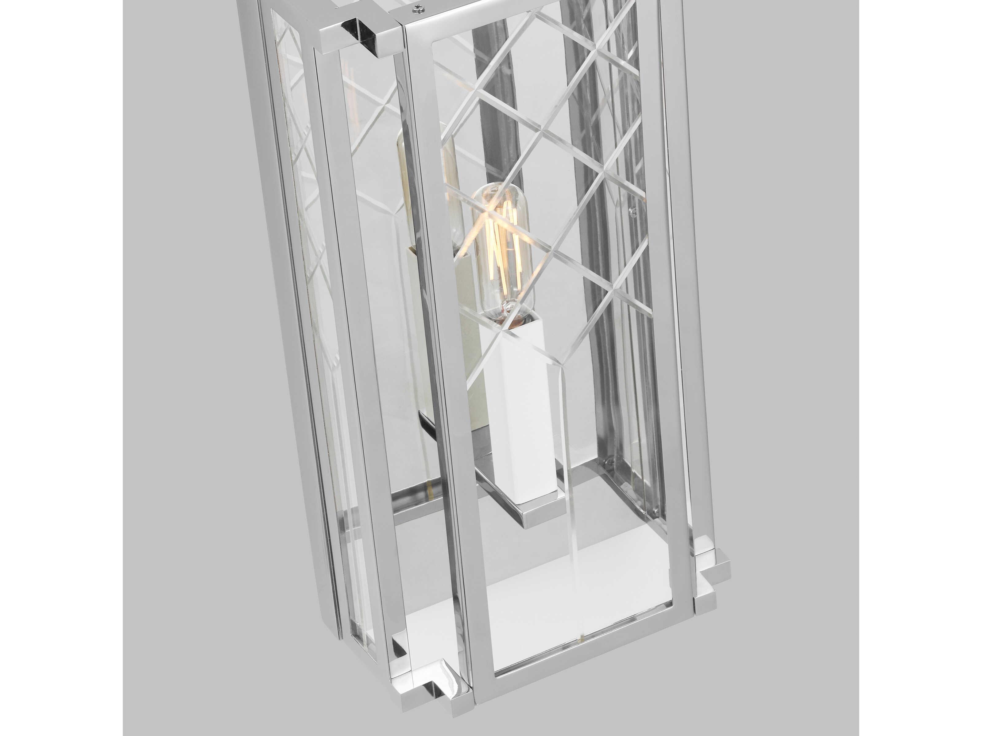 Visual Comfort Studio Erro 1-Light Polished Nickel Wall Sconce