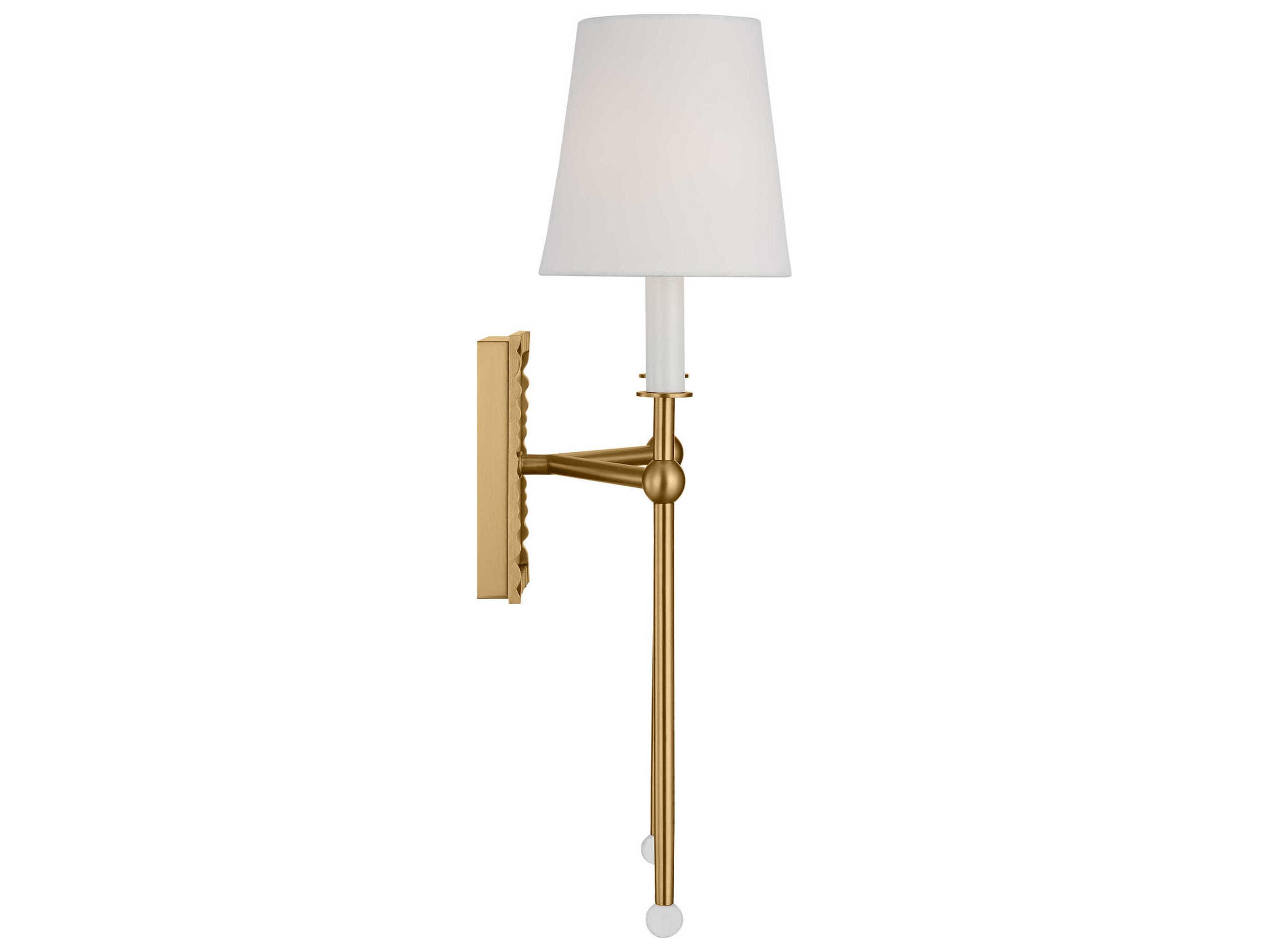 Visual Comfort Studio Baxley 2-Light Burnished Brass Wall Sconce