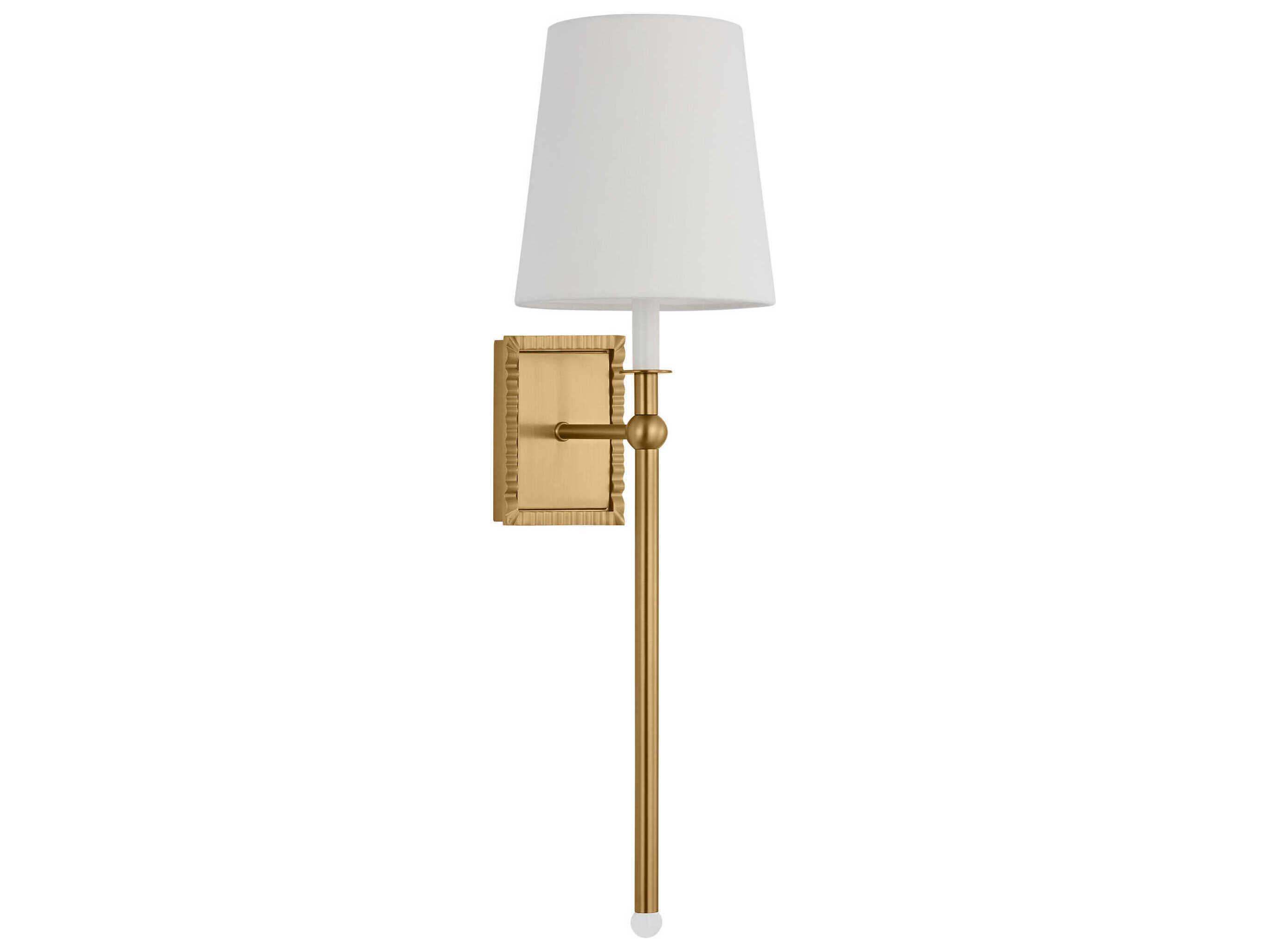 Visual Comfort Studio Baxley 1-Light Burnished Brass Wall Sconce