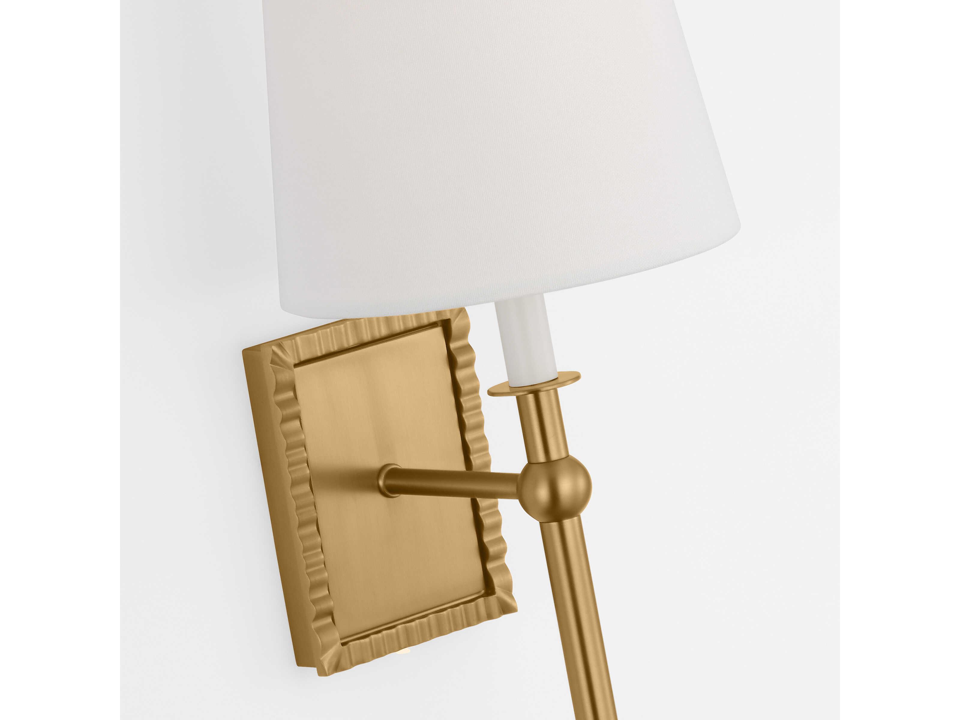 Visual Comfort Studio Baxley 1-Light Burnished Brass Wall Sconce
