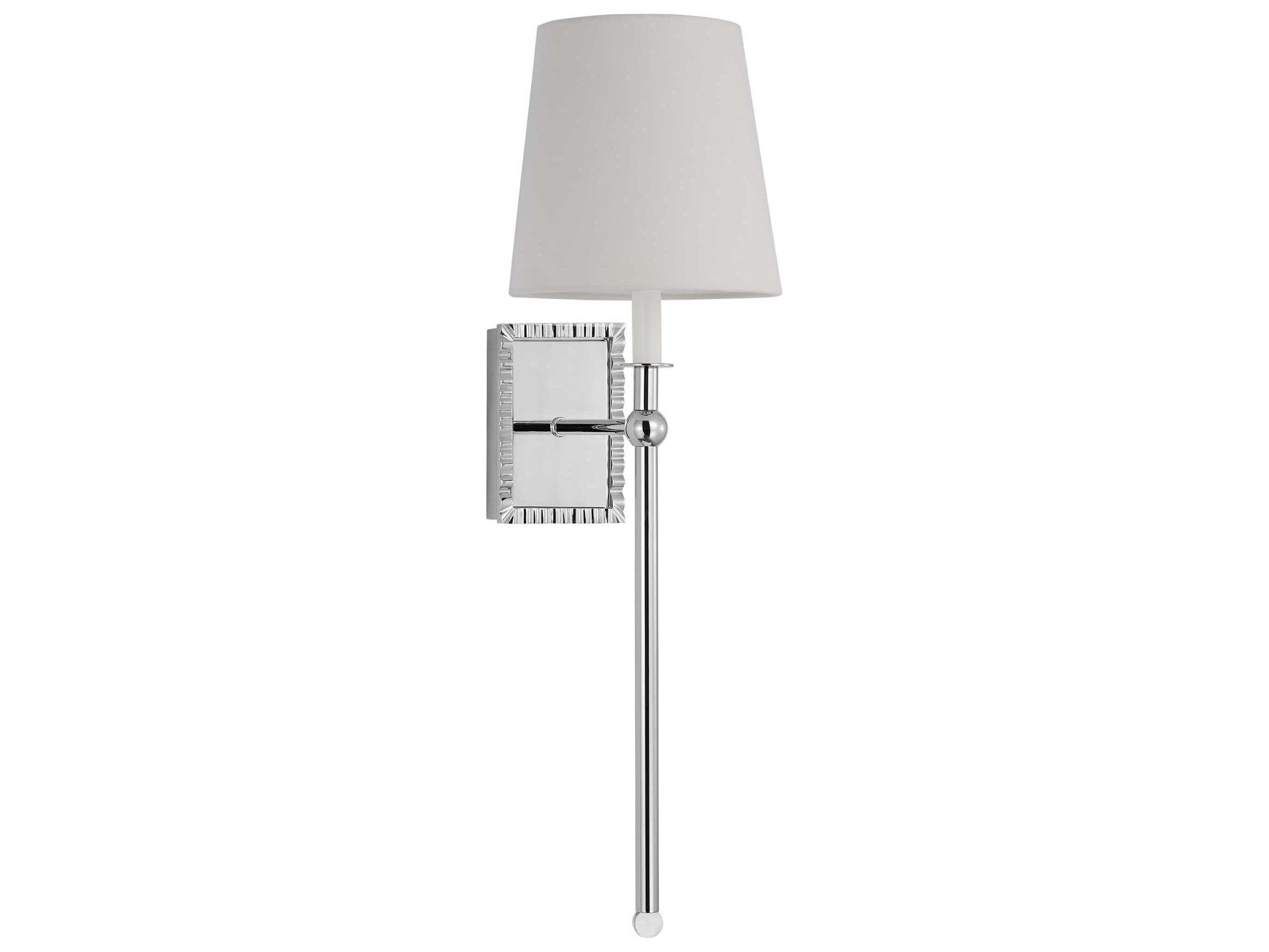 Visual Comfort Studio Baxley 1-Light Polished Nickel Wall Sconce