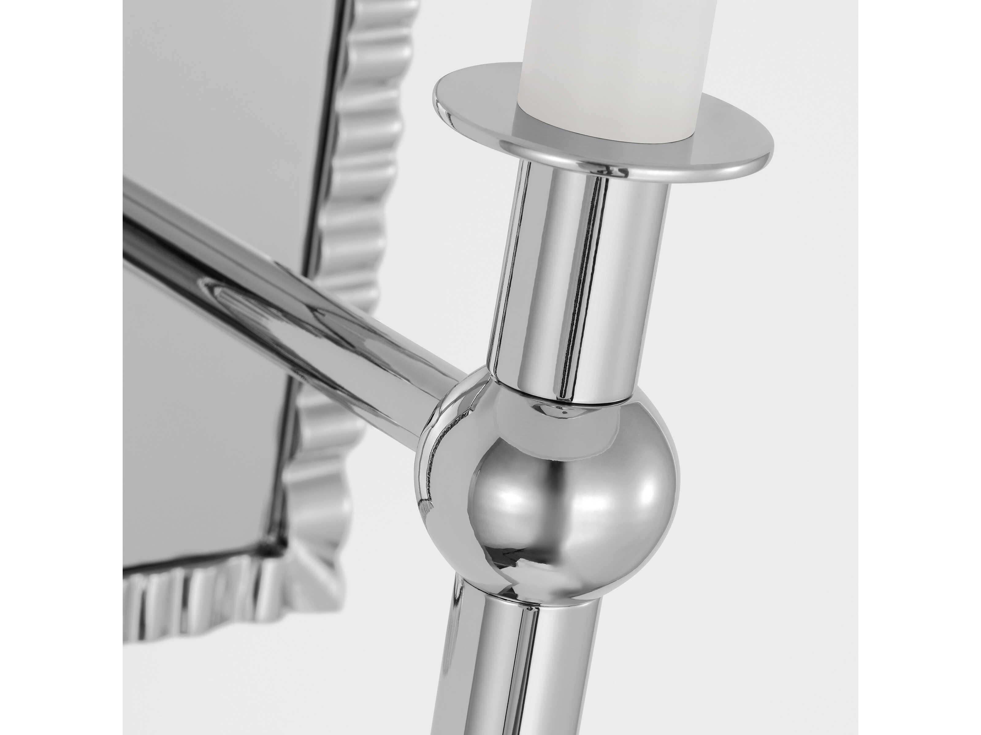 Visual Comfort Studio Baxley 1-Light Polished Nickel Wall Sconce