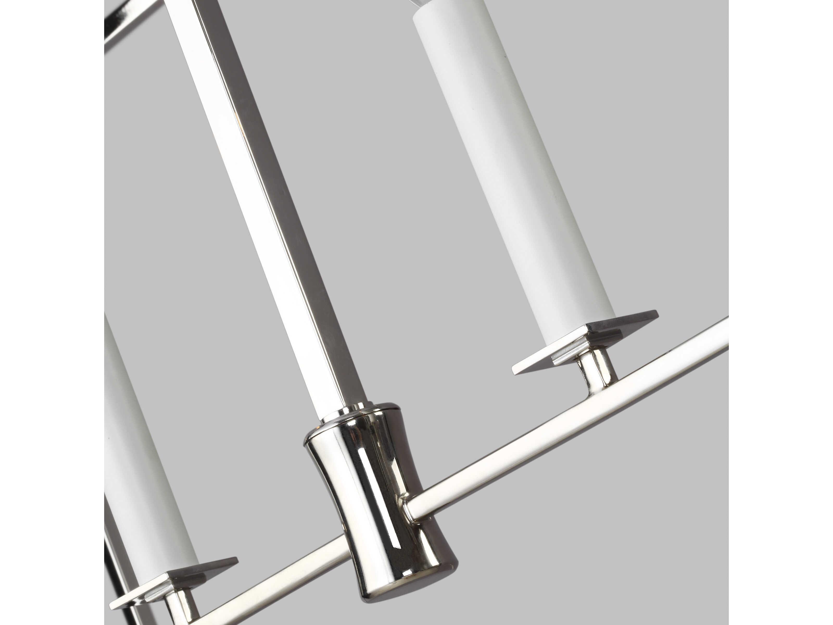 Visual Comfort Studio Southold 6-Light Polished Nickel Lantern Island Pendant