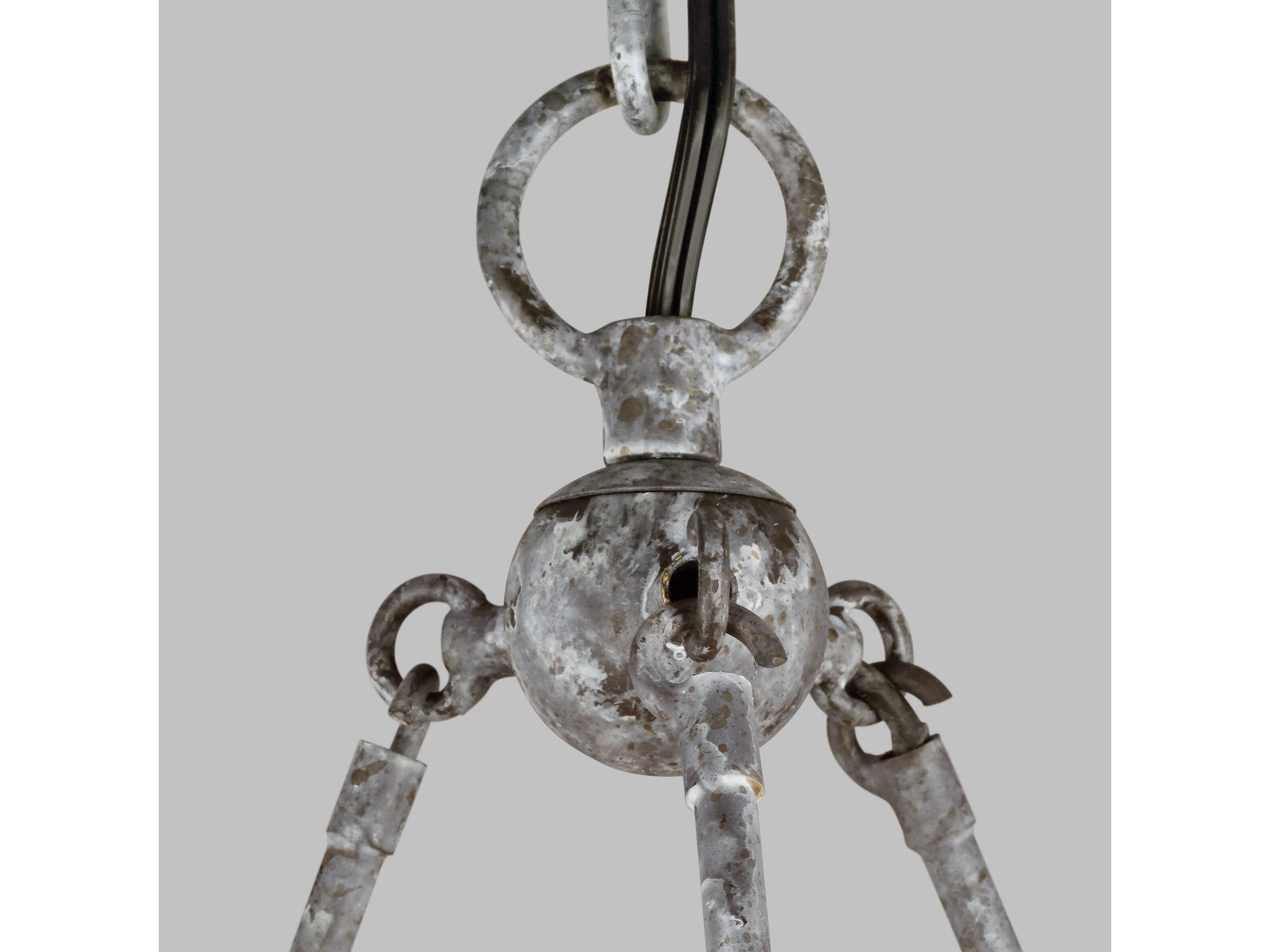 Visual Comfort Studio Richmond 12-Light Weathered Galvanized Gray Chandelier