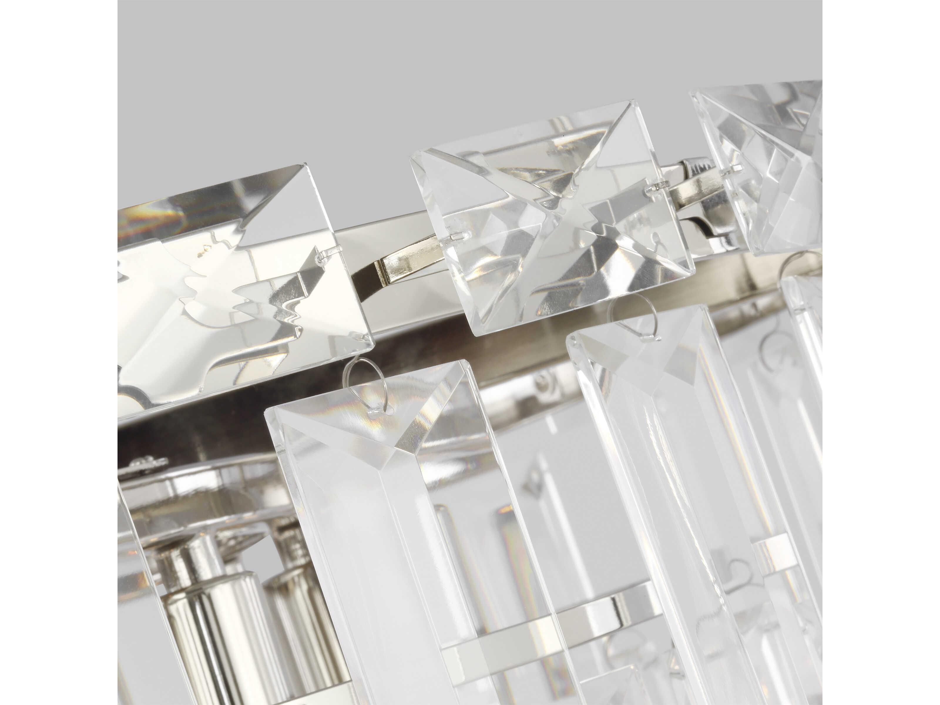 Visual Comfort Studio Arden 10-Light Polished Nickel Tiered Chandelier