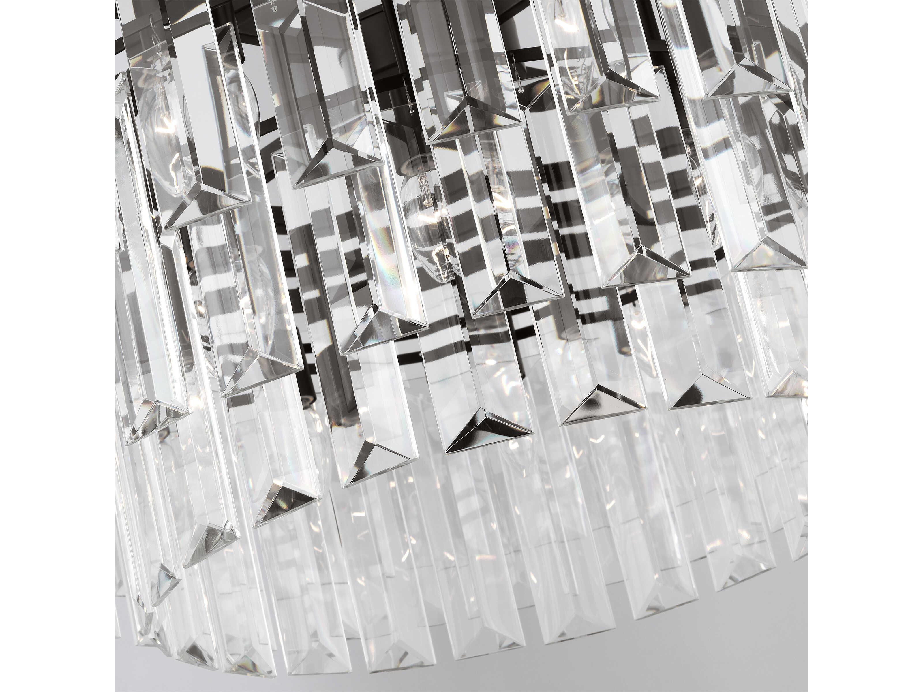 Visual Comfort Studio Arden 16-Light Aged Iron Black Tiered Chandelier