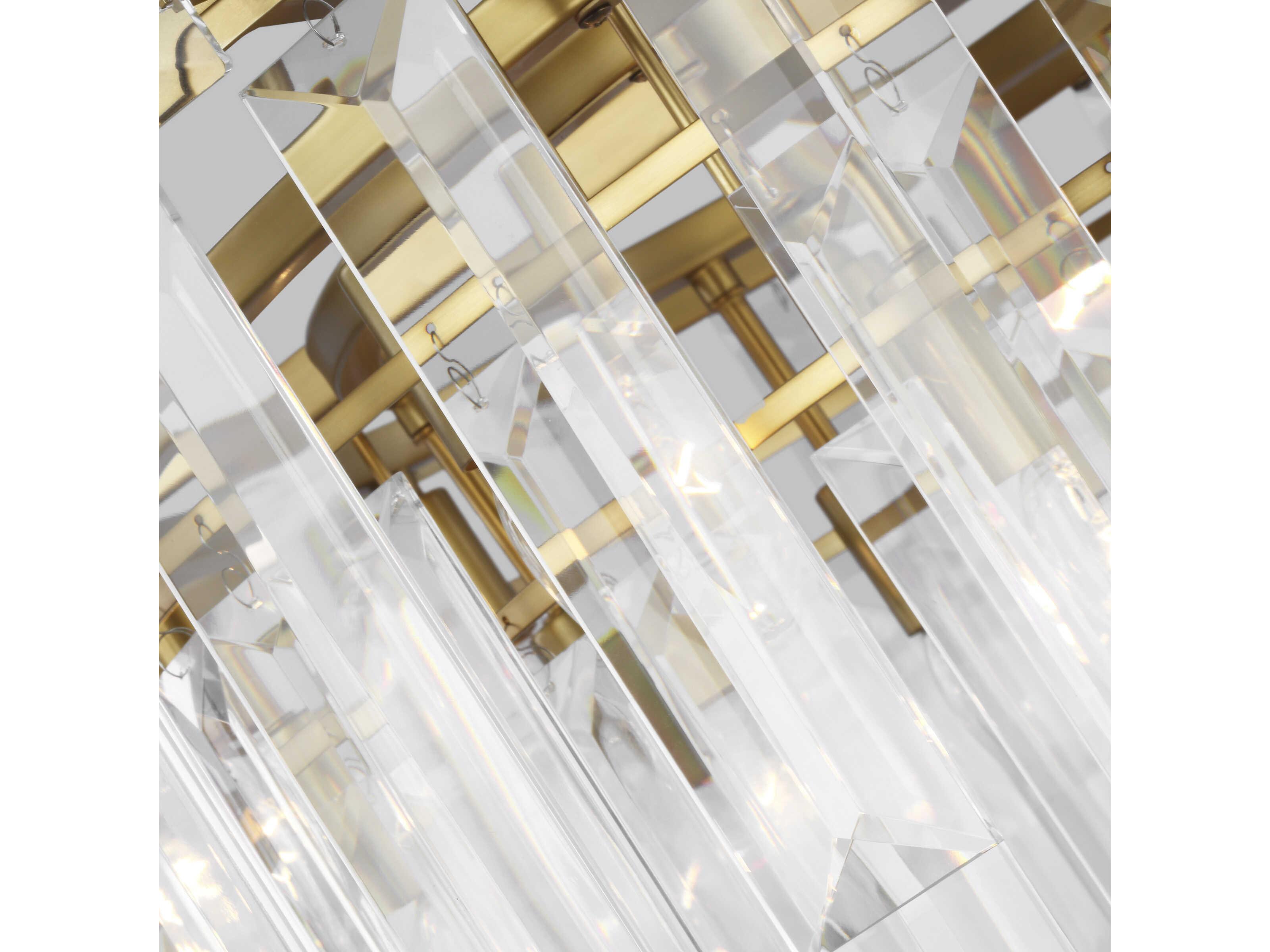 Visual Comfort Studio Arden 16-Light Burnished Brass Tiered Chandelier