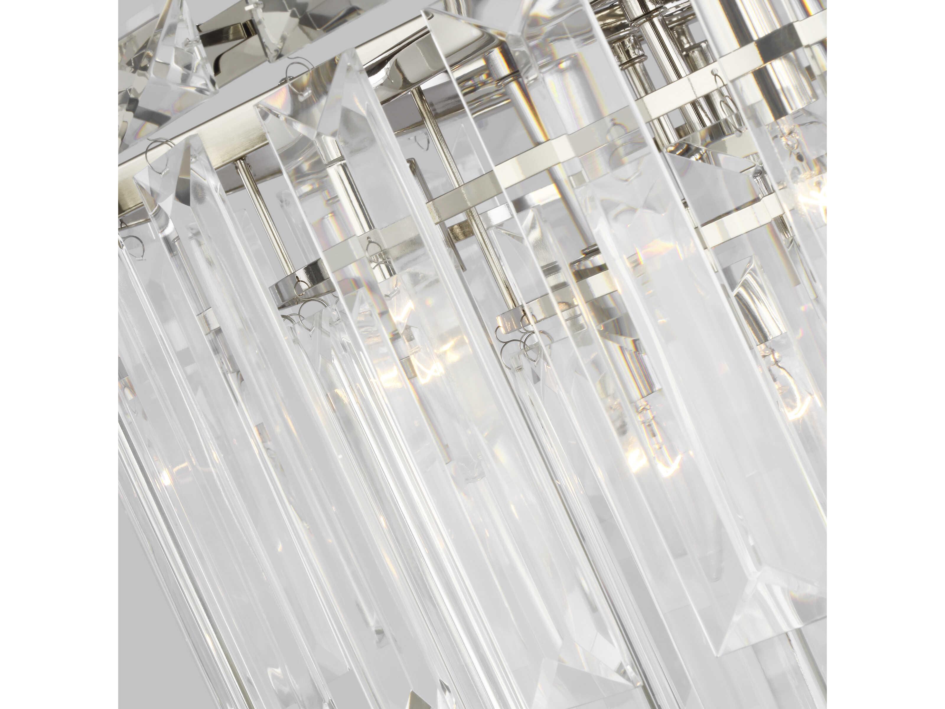 Visual Comfort Studio Arden 16-Light Polished Nickel Tiered Chandelier