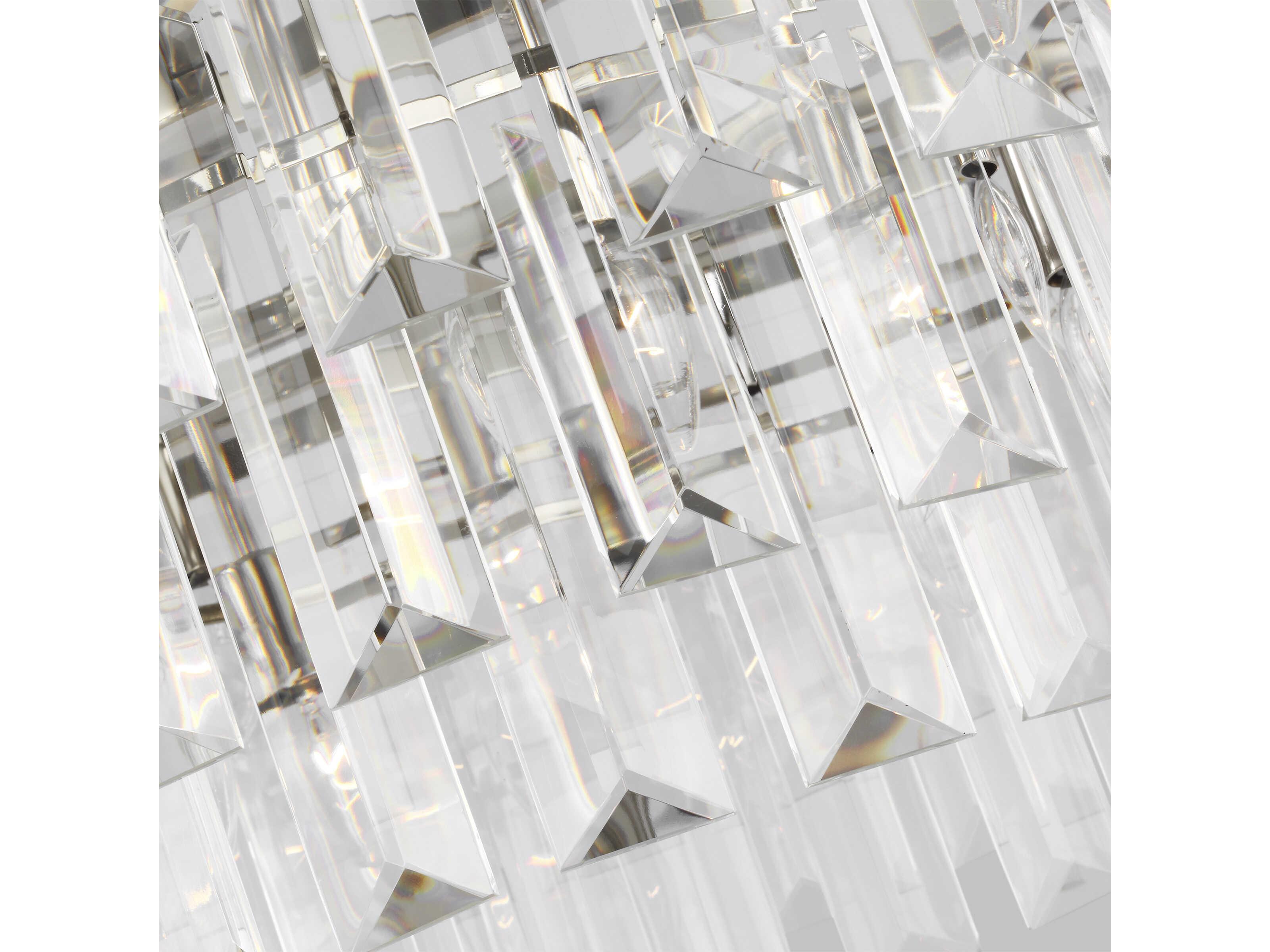 Visual Comfort Studio Arden 16-Light Polished Nickel Tiered Chandelier