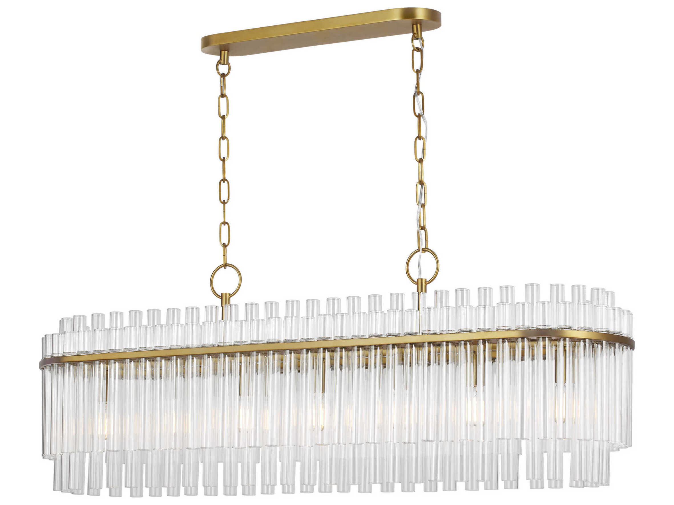 Visual Comfort Studio Beckett 7-Light Burnished Brass Island Pendant