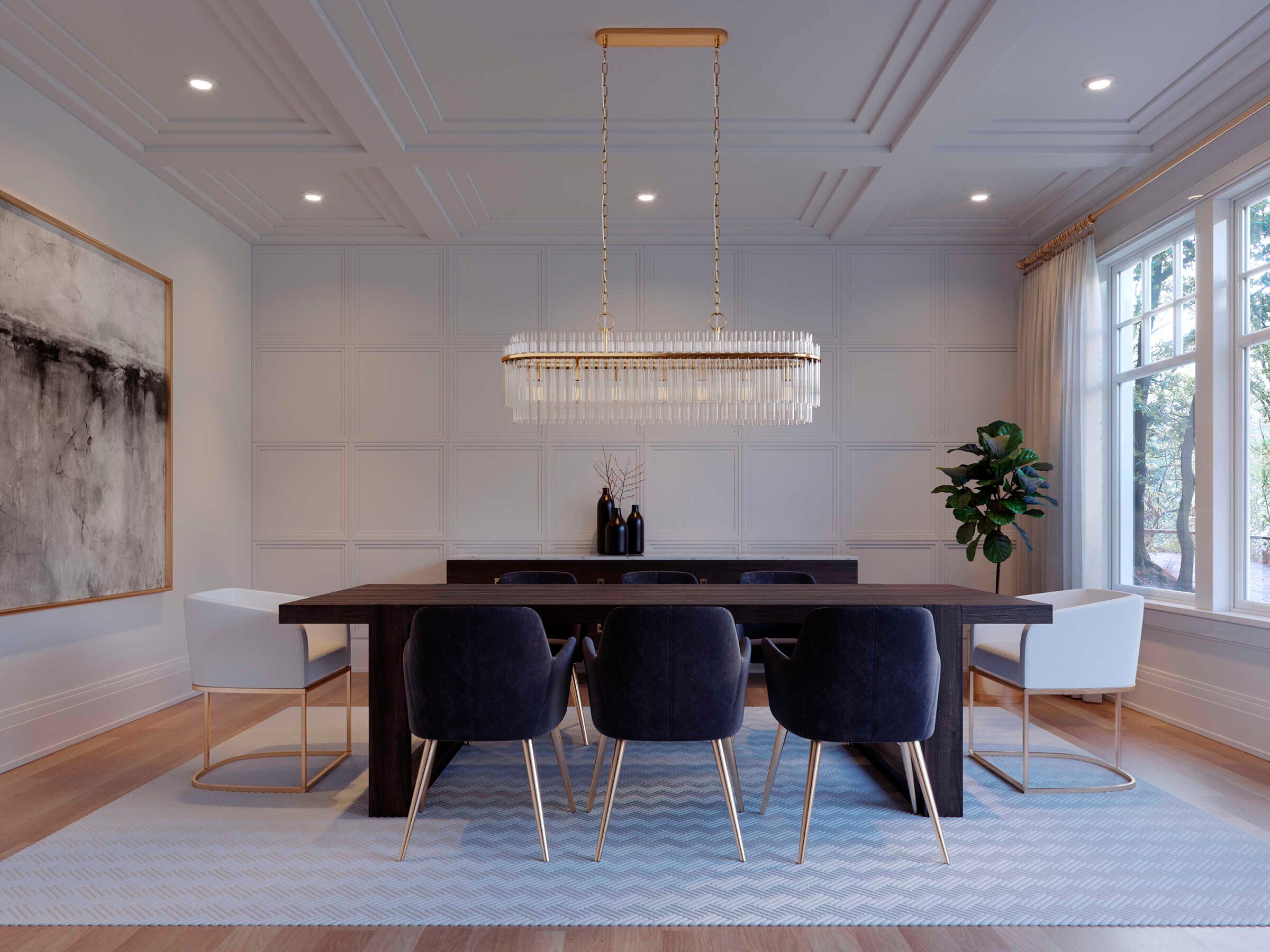 Visual Comfort Studio Beckett 7-Light Burnished Brass Island Pendant