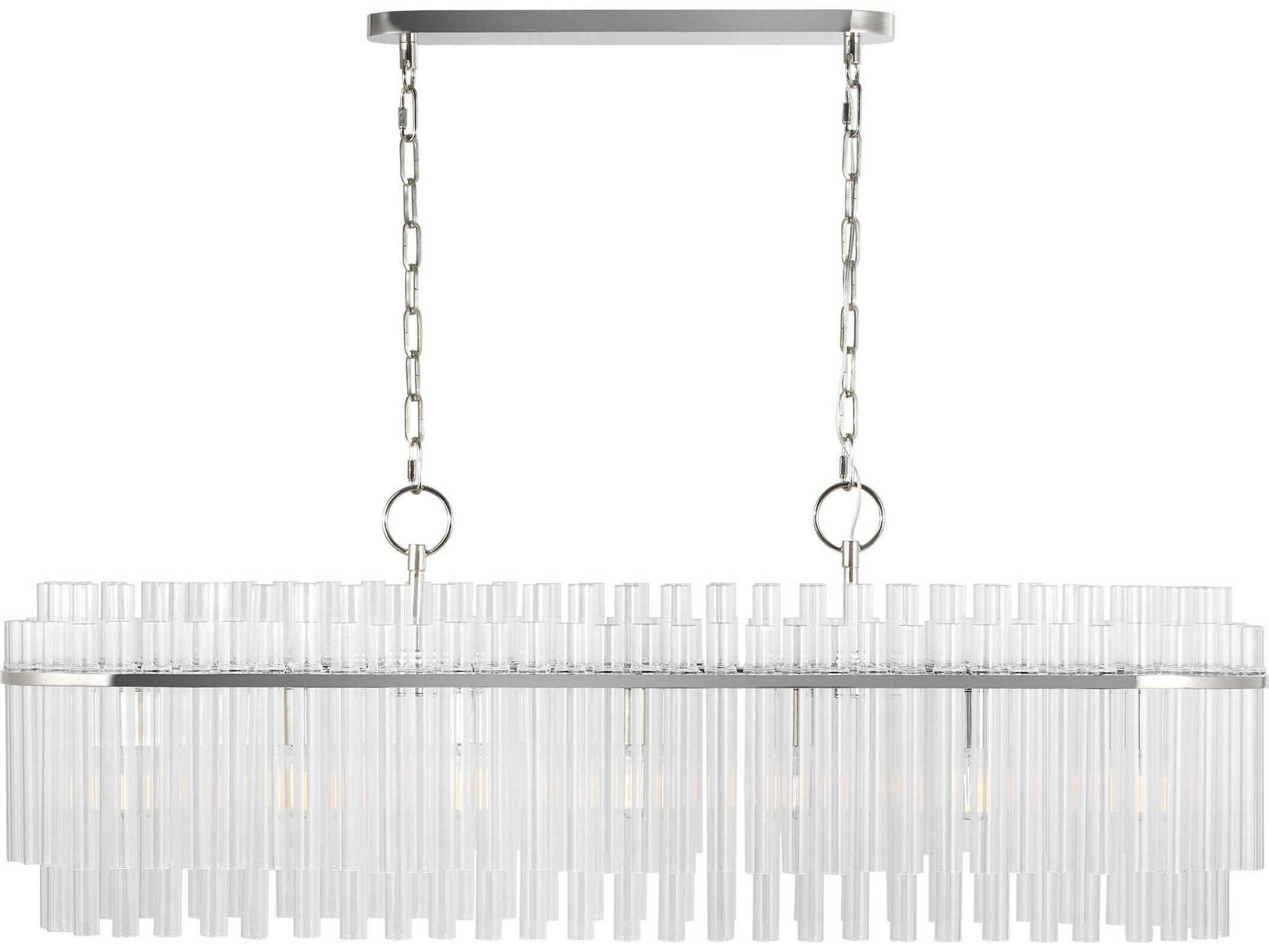 Visual Comfort Studio Beckett 7-Light Polished Nickel Island Pendant