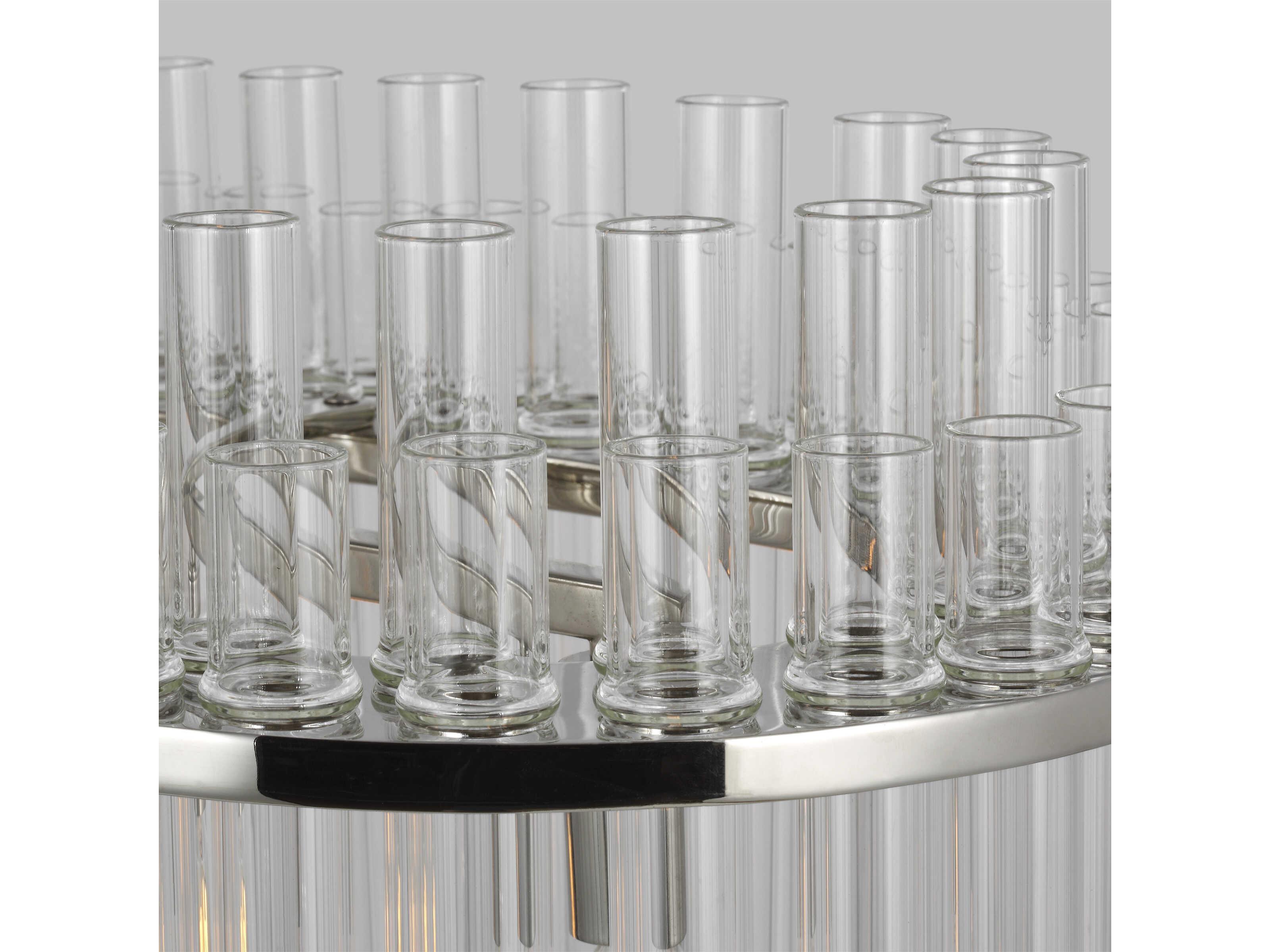 Visual Comfort Studio Beckett 7-Light Polished Nickel Island Pendant