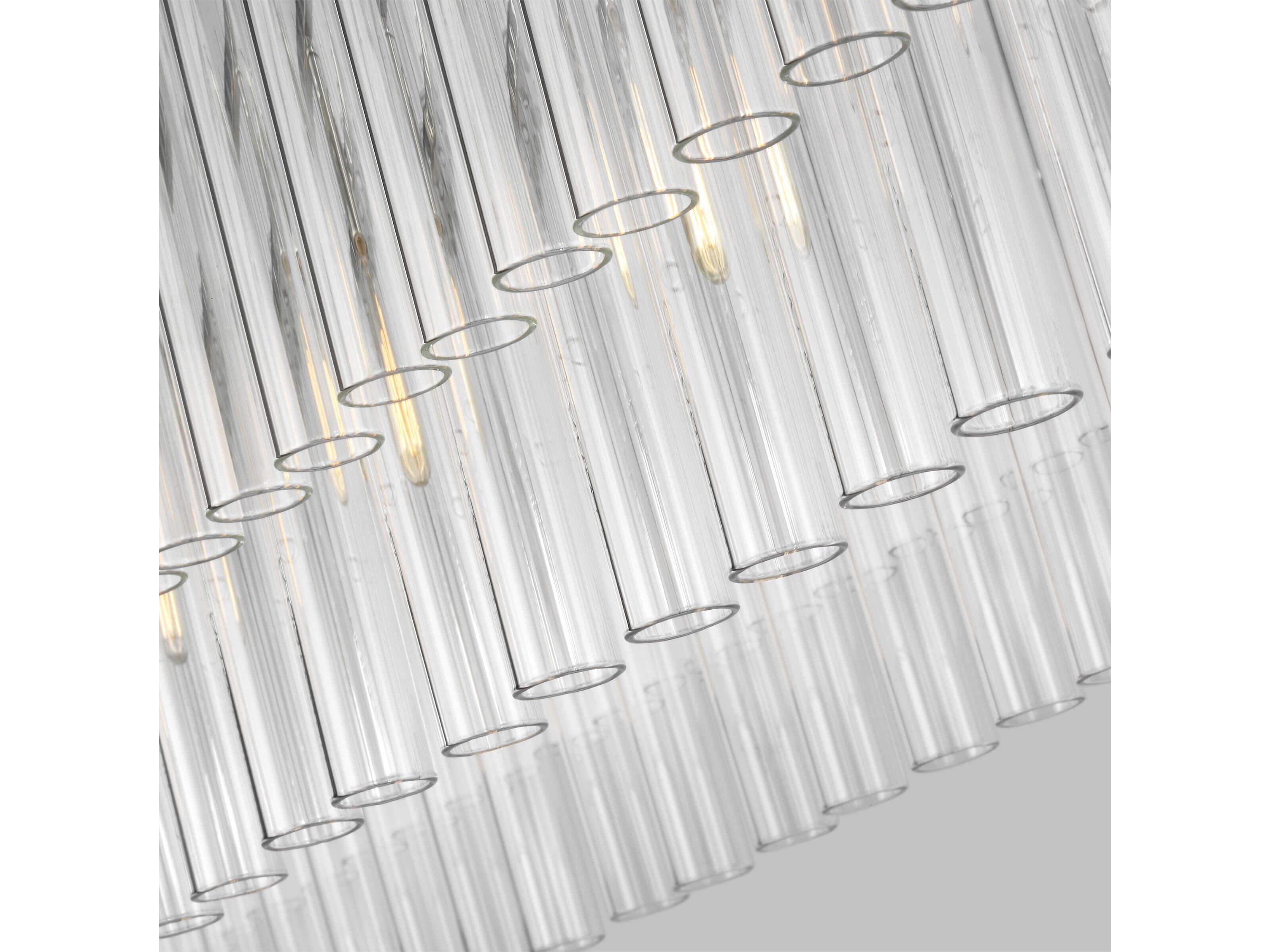 Visual Comfort Studio Beckett 7-Light Polished Nickel Island Pendant