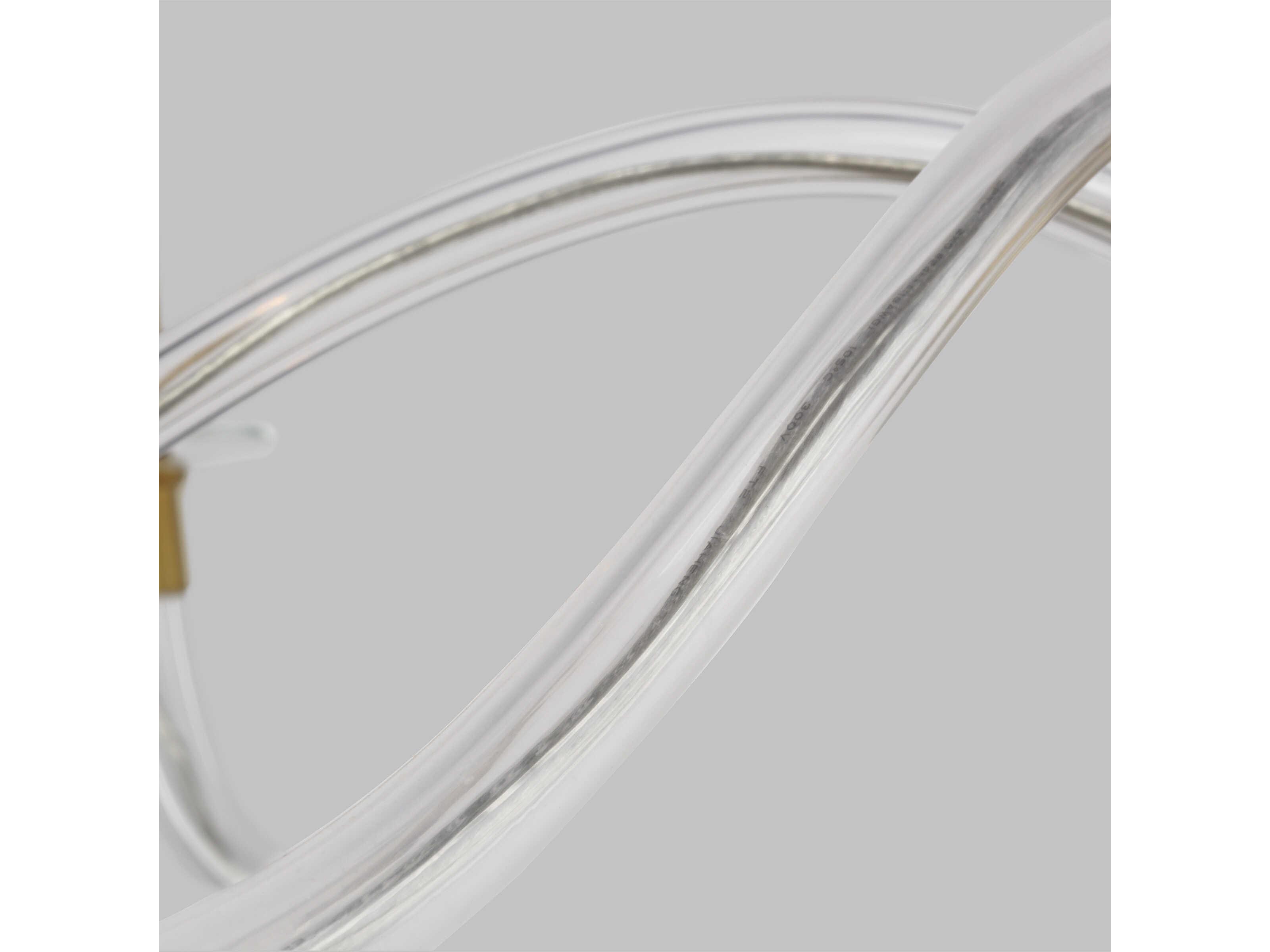 Visual Comfort Studio Hanover 6-Light Burnished Brass Candelabra Chandelier