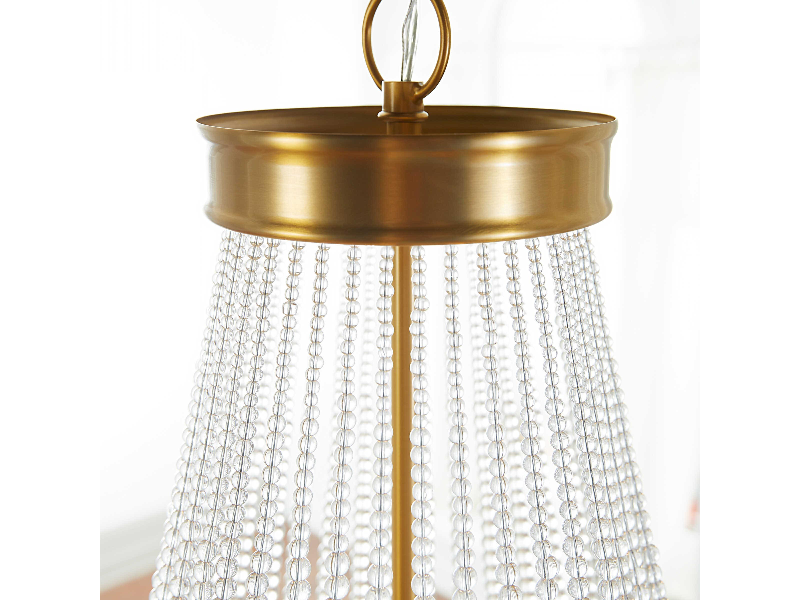 Visual Comfort Studio Summerhill 12-Light Burnished Brass Empire Chandelier