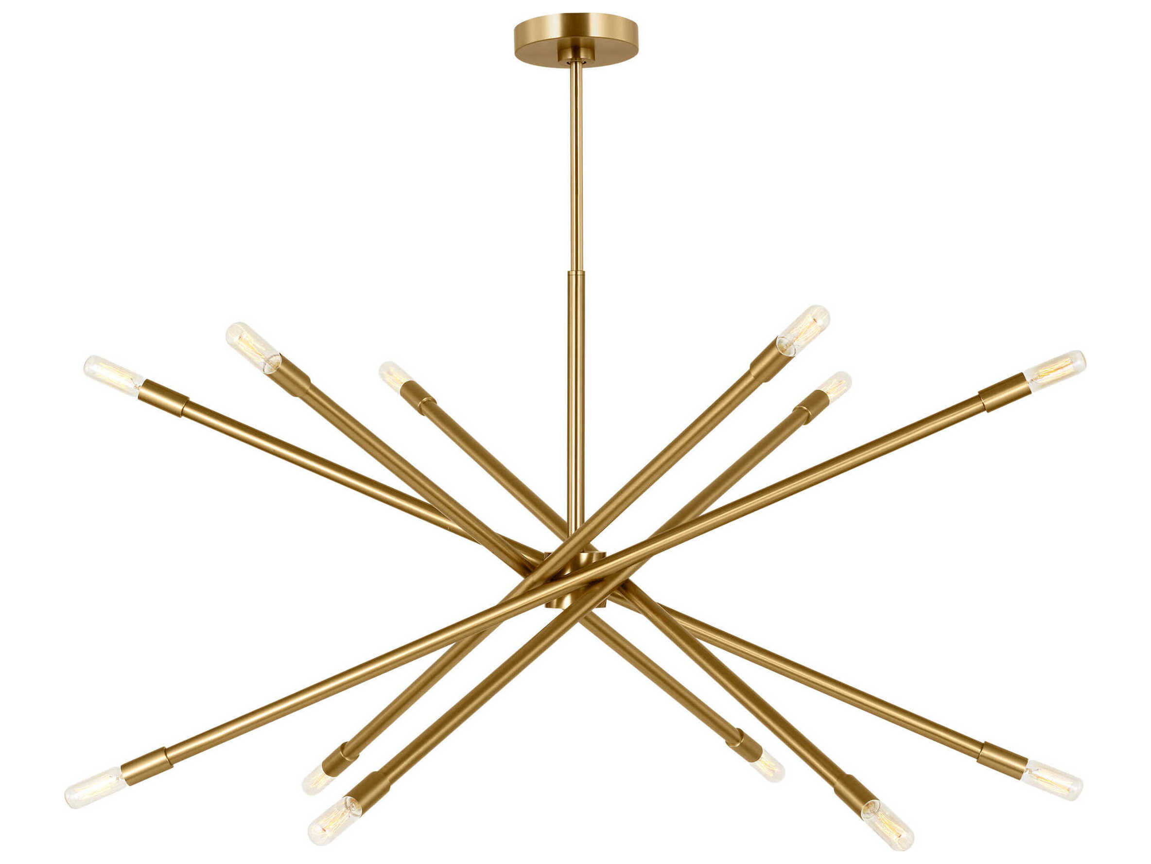 Visual Comfort Studio Eastyn 12-Light Burnished Brass Sputnik Chandelier