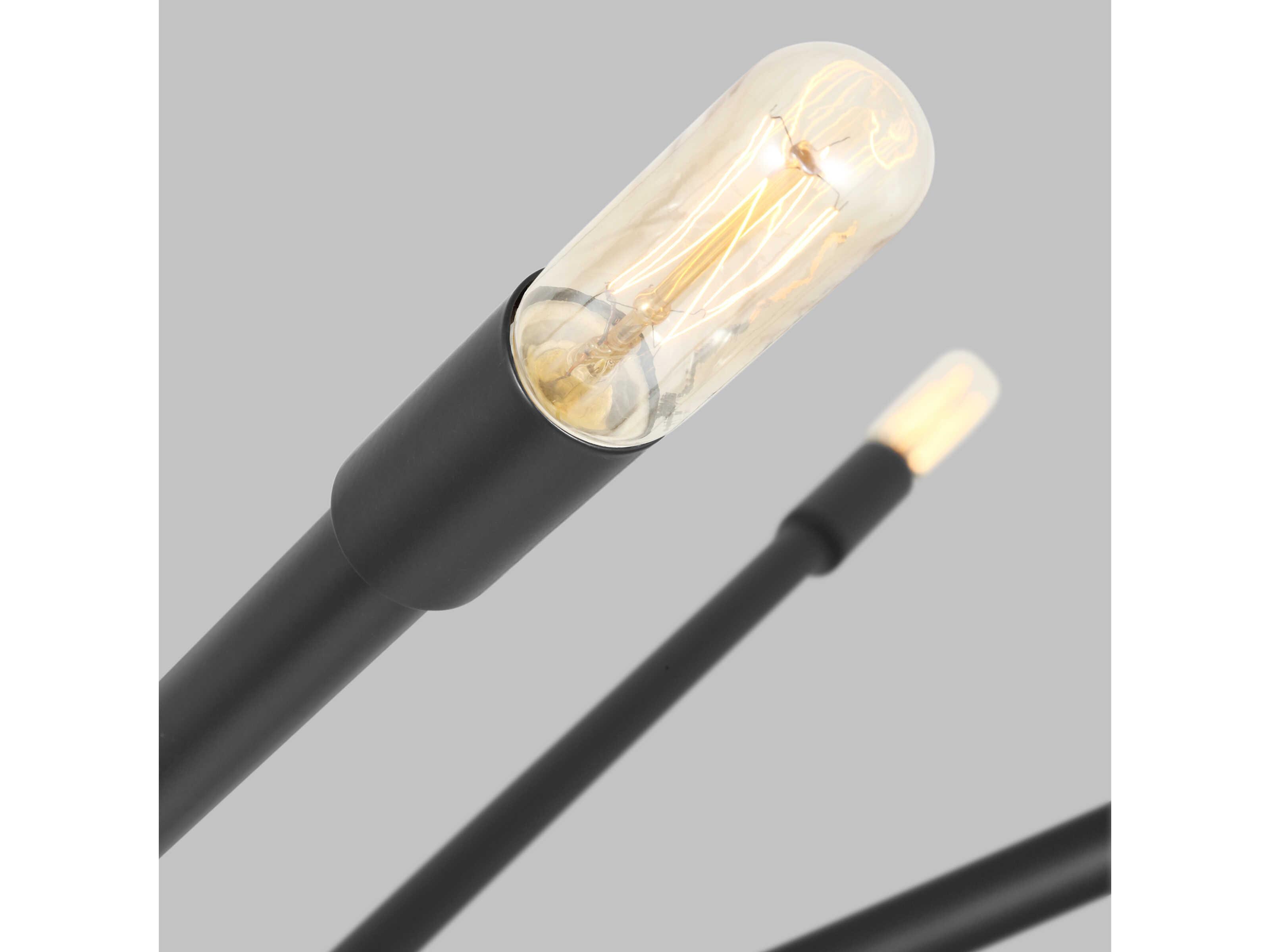 Visual Comfort Studio Eastyn 12-Light Midnight Black Sputnik Chandelier