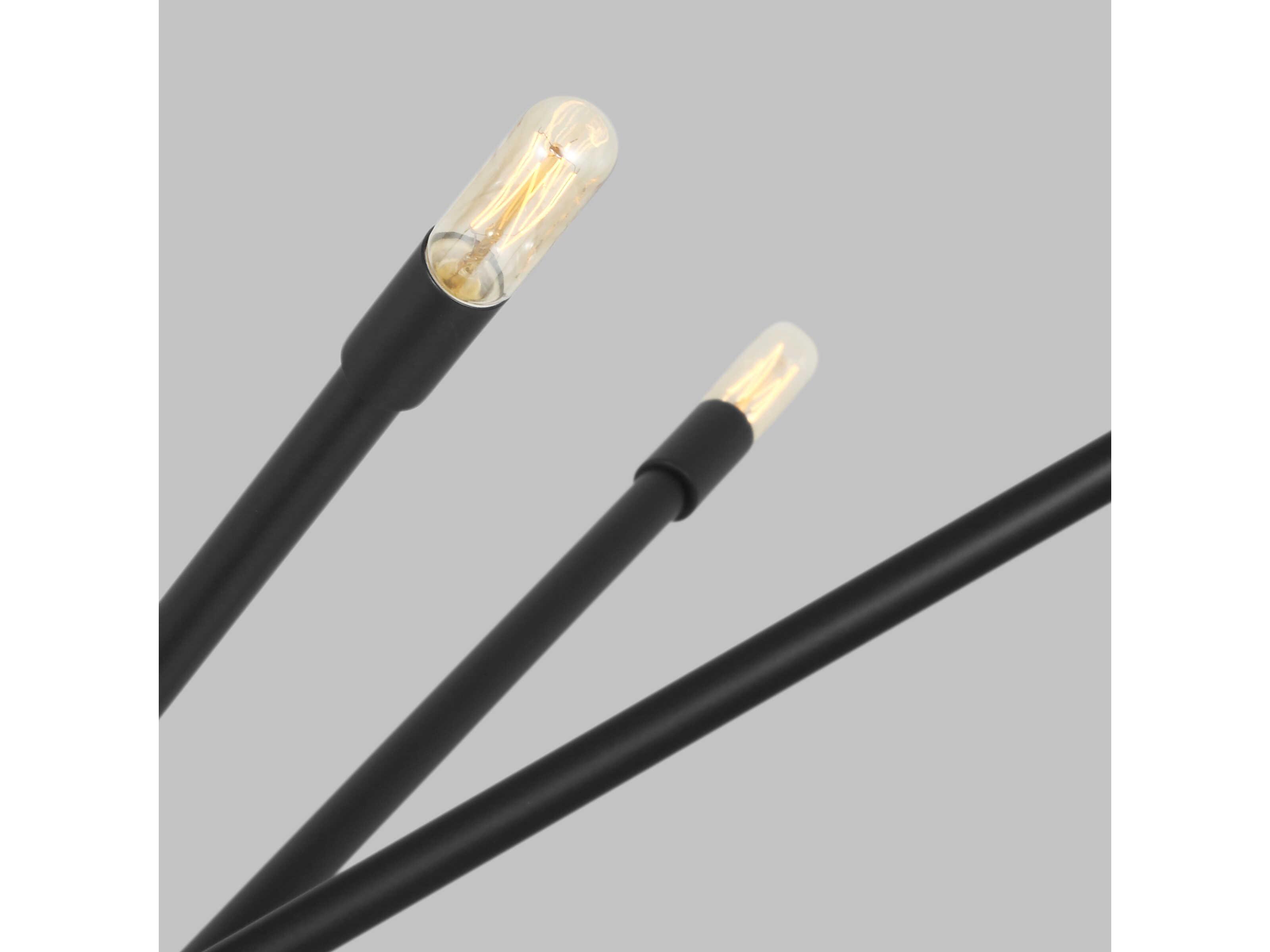 Visual Comfort Studio Eastyn 12-Light Midnight Black Sputnik Chandelier