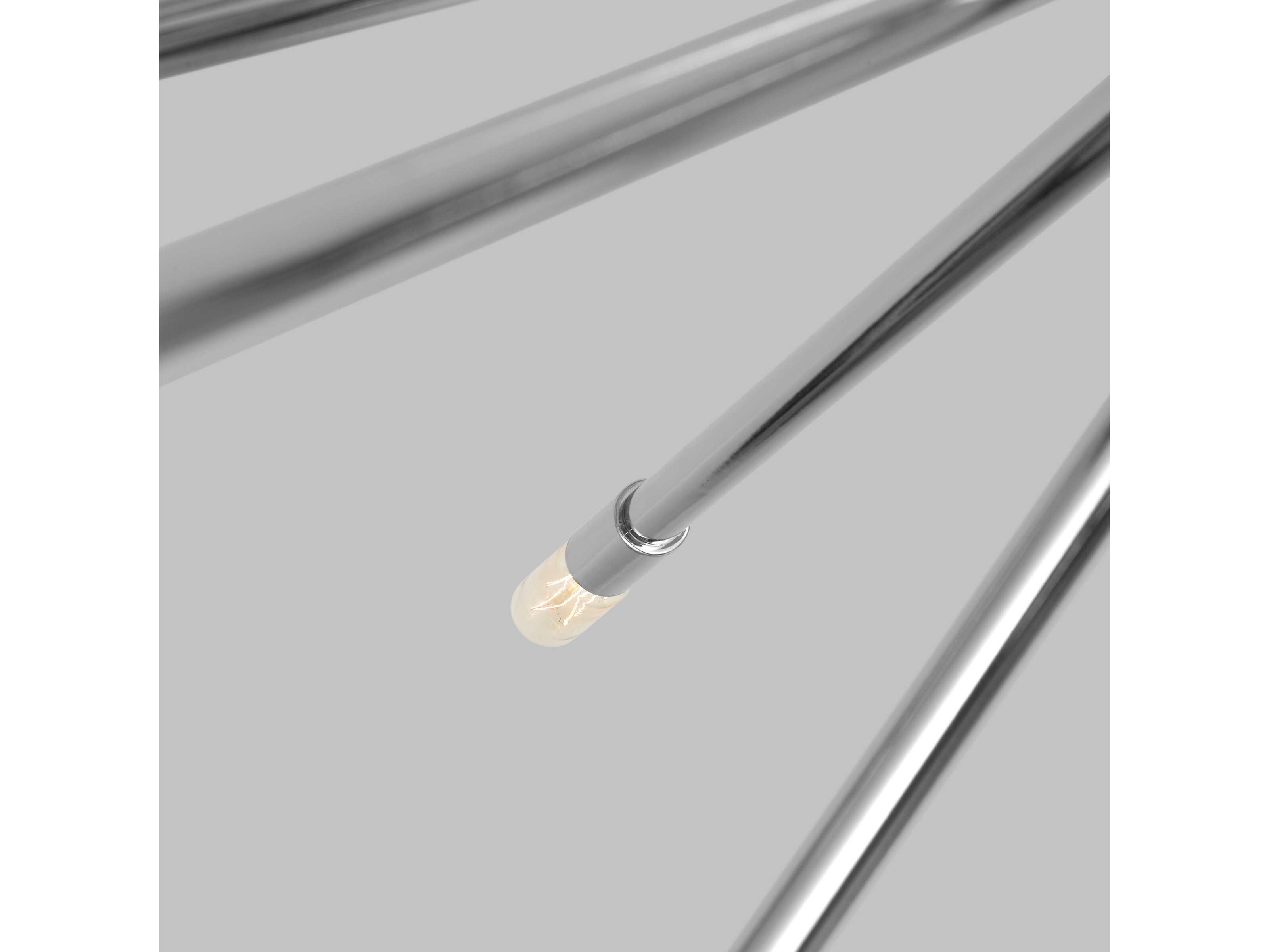 Visual Comfort Studio Eastyn 12-Light Polished Nickel Sputnik Chandelier