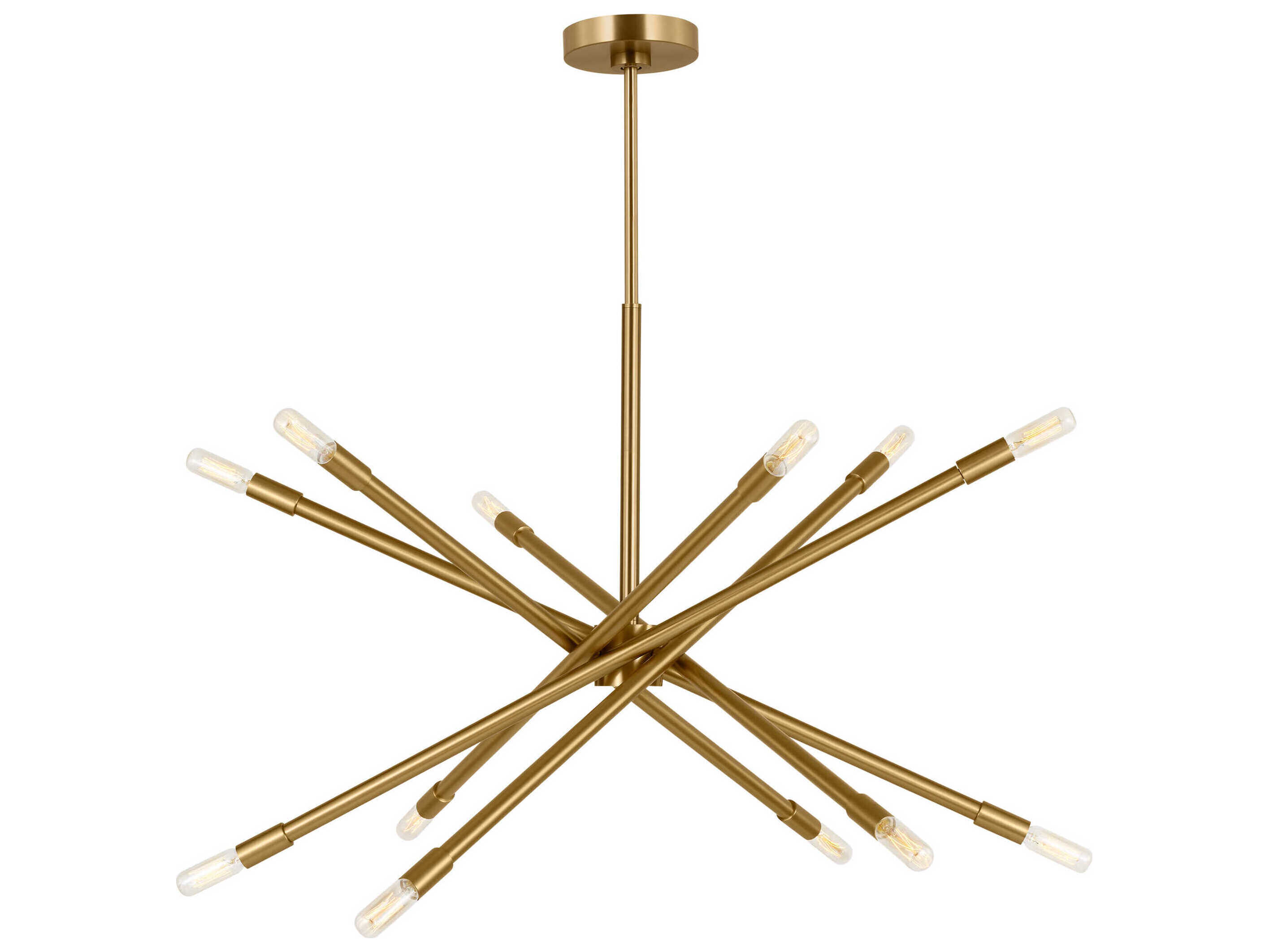 Visual Comfort Studio Eastyn 12-Light Burnished Brass Sputnik Chandelier