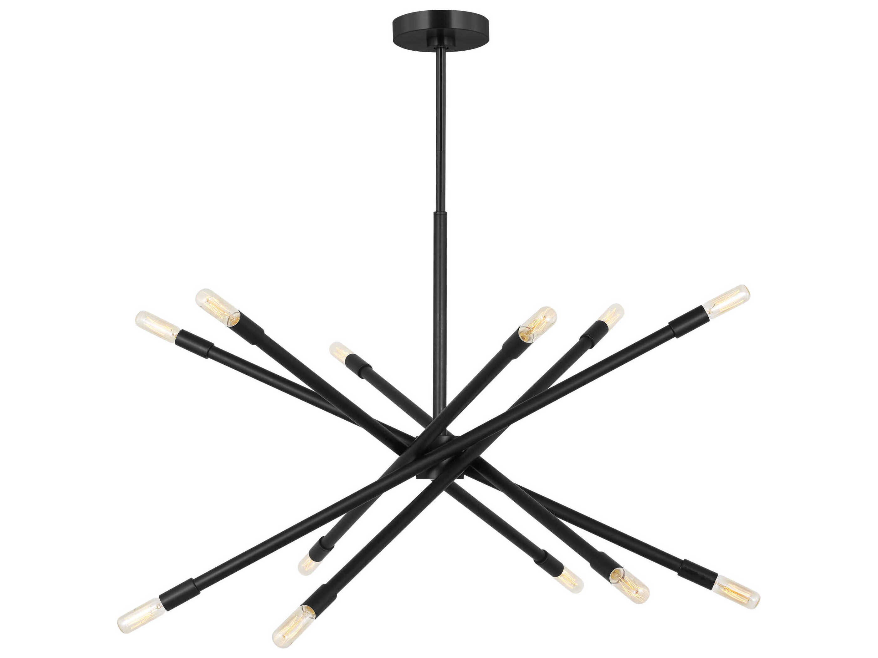 Visual Comfort Studio Eastyn 12-Light Midnight Black Sputnik Chandelier