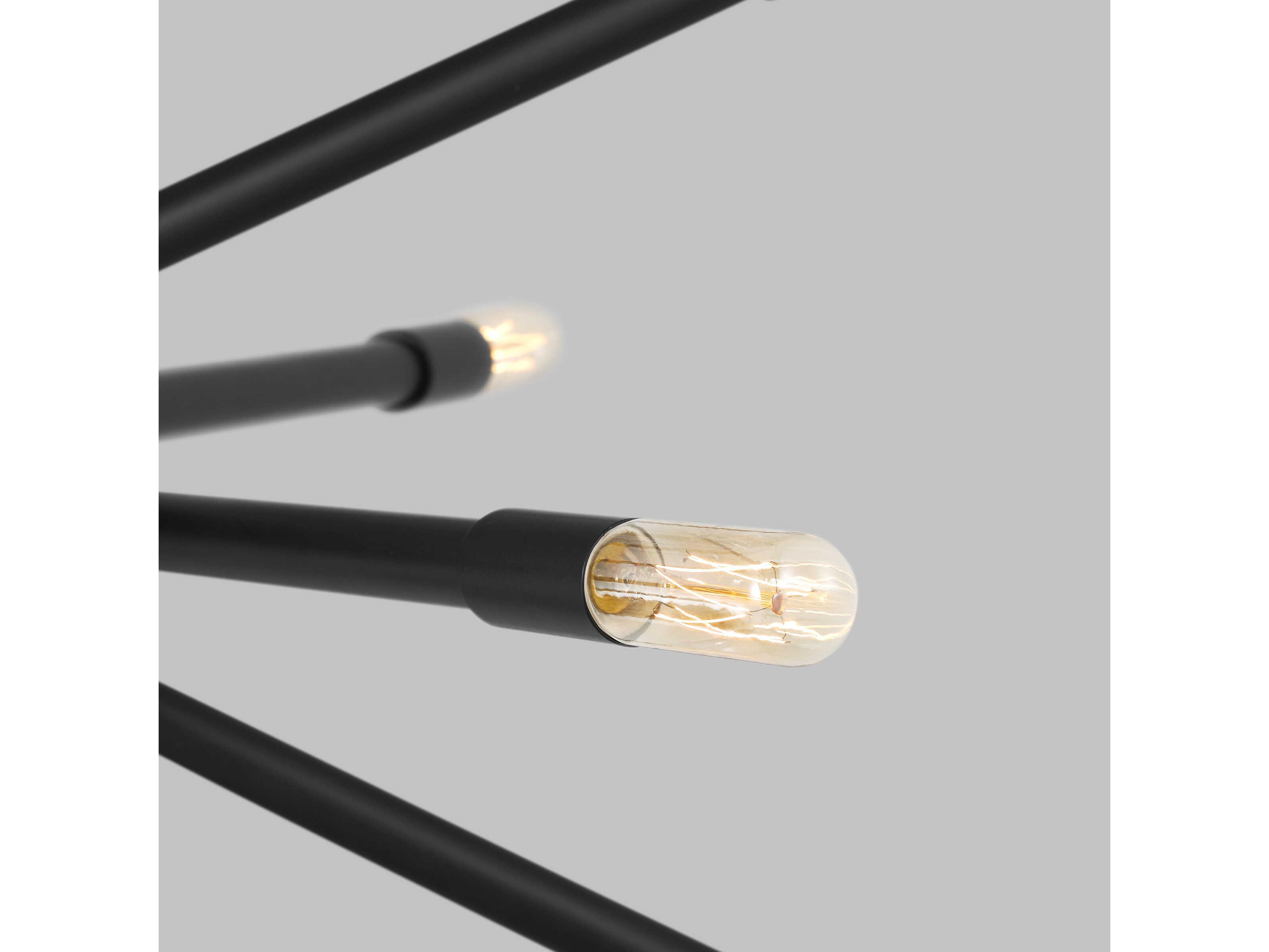 Visual Comfort Studio Eastyn 12-Light Midnight Black Sputnik Chandelier