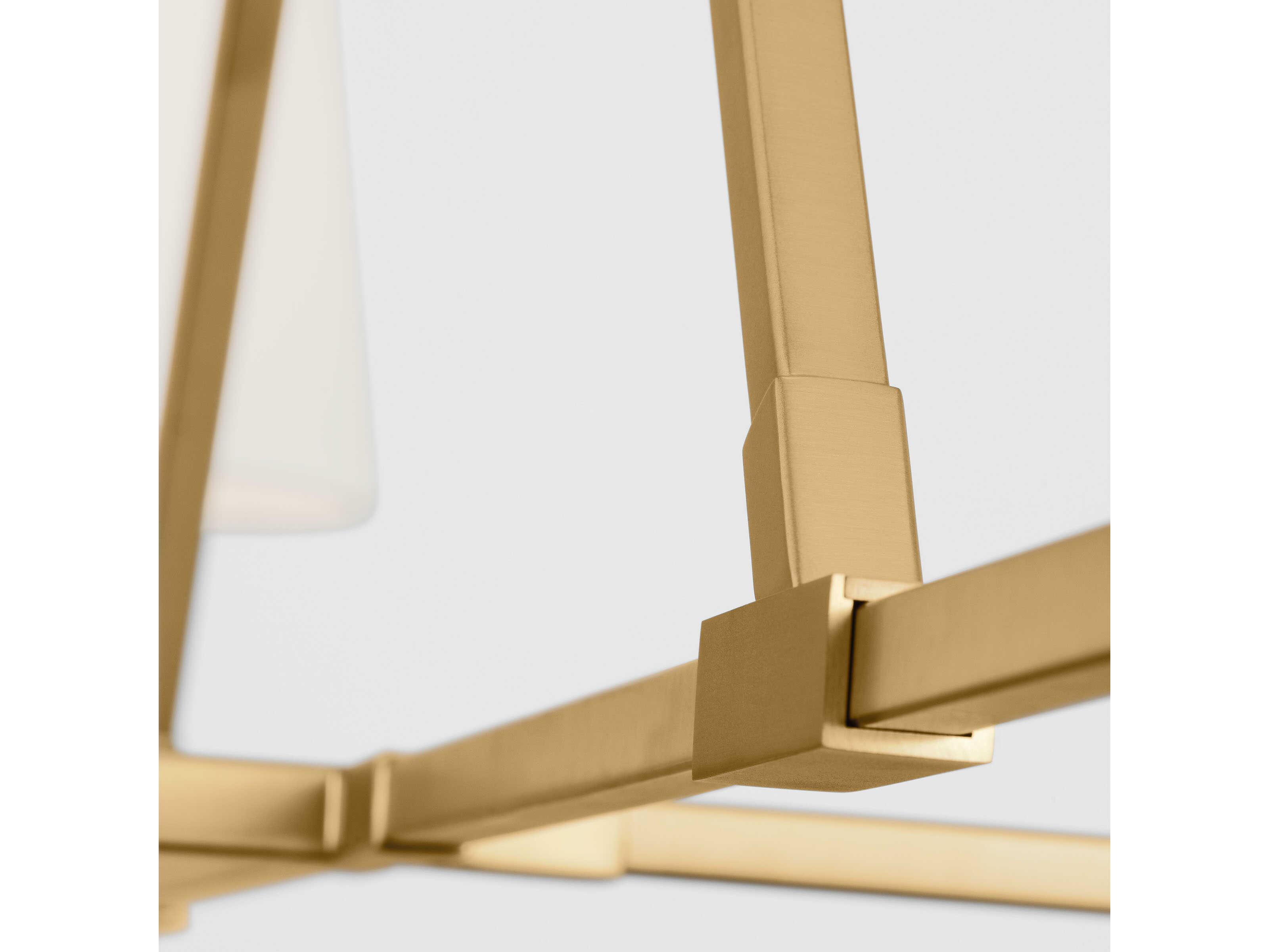 Visual Comfort Studio Perth 4-Light Burnished Brass Chandelier