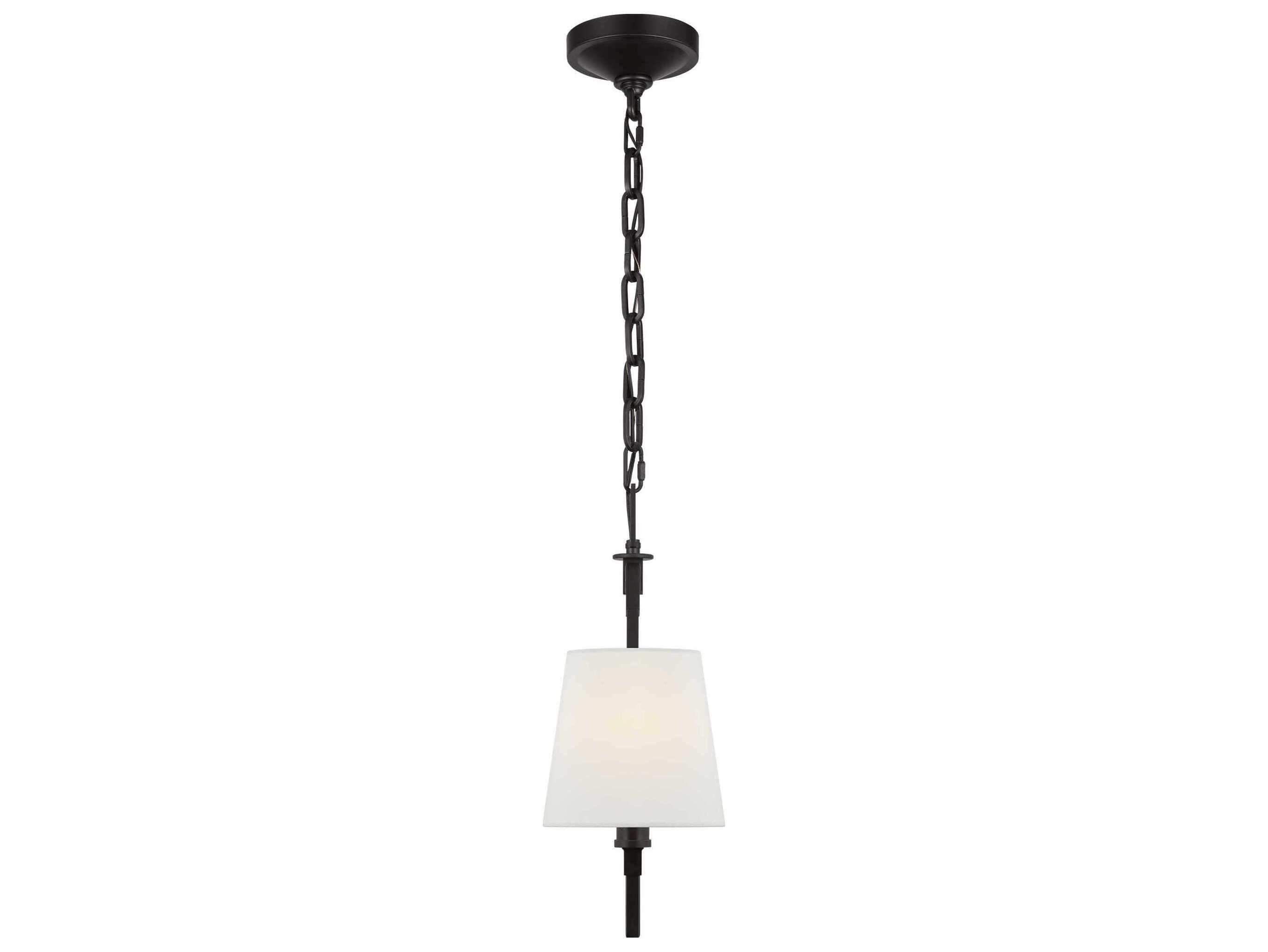 Visual Comfort Studio Perth 2-Light Aged Iron Black Linear Island Pendant