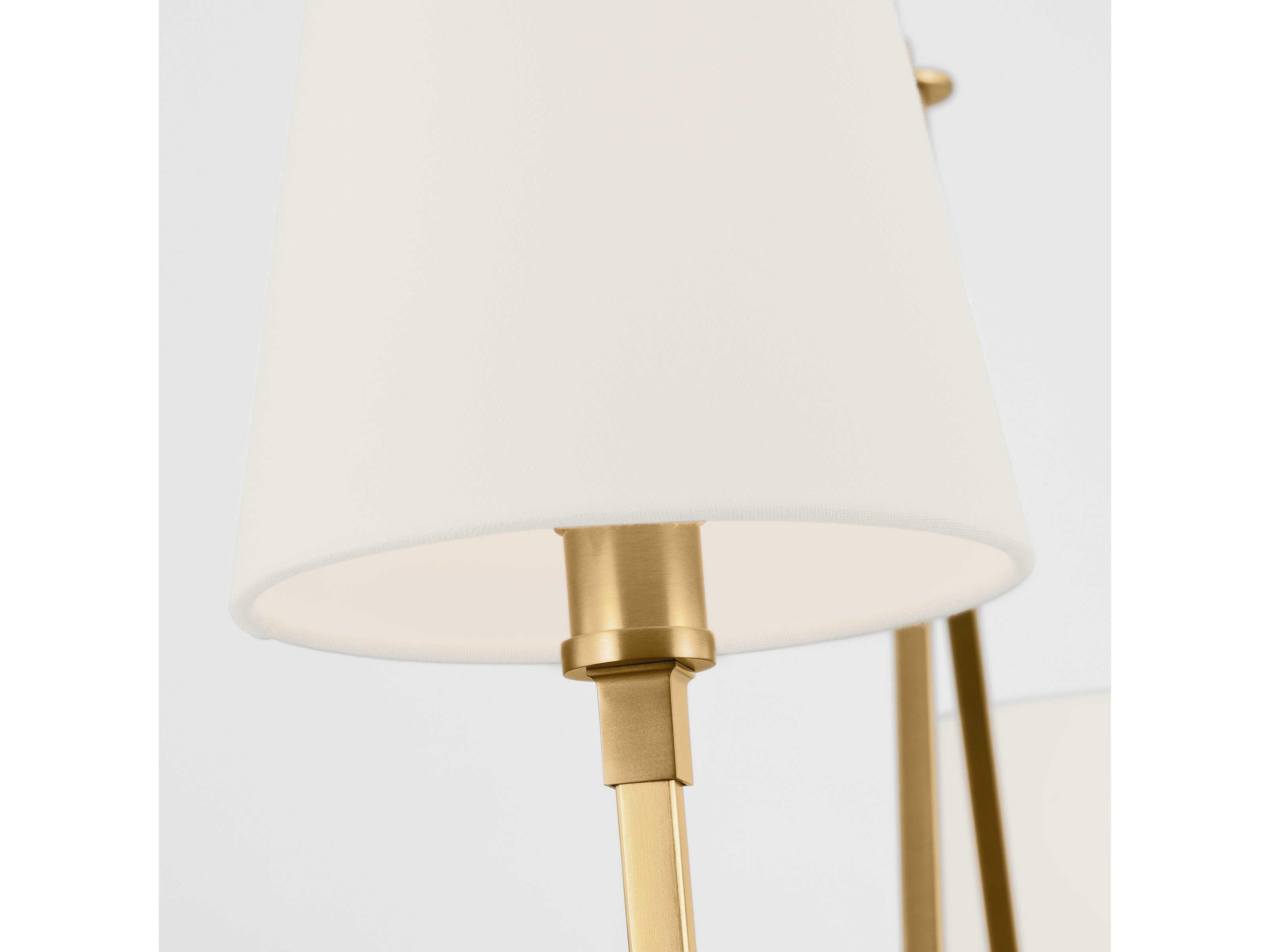 Visual Comfort Studio Perth 2-Light Burnished Brass Linear Island Pendant