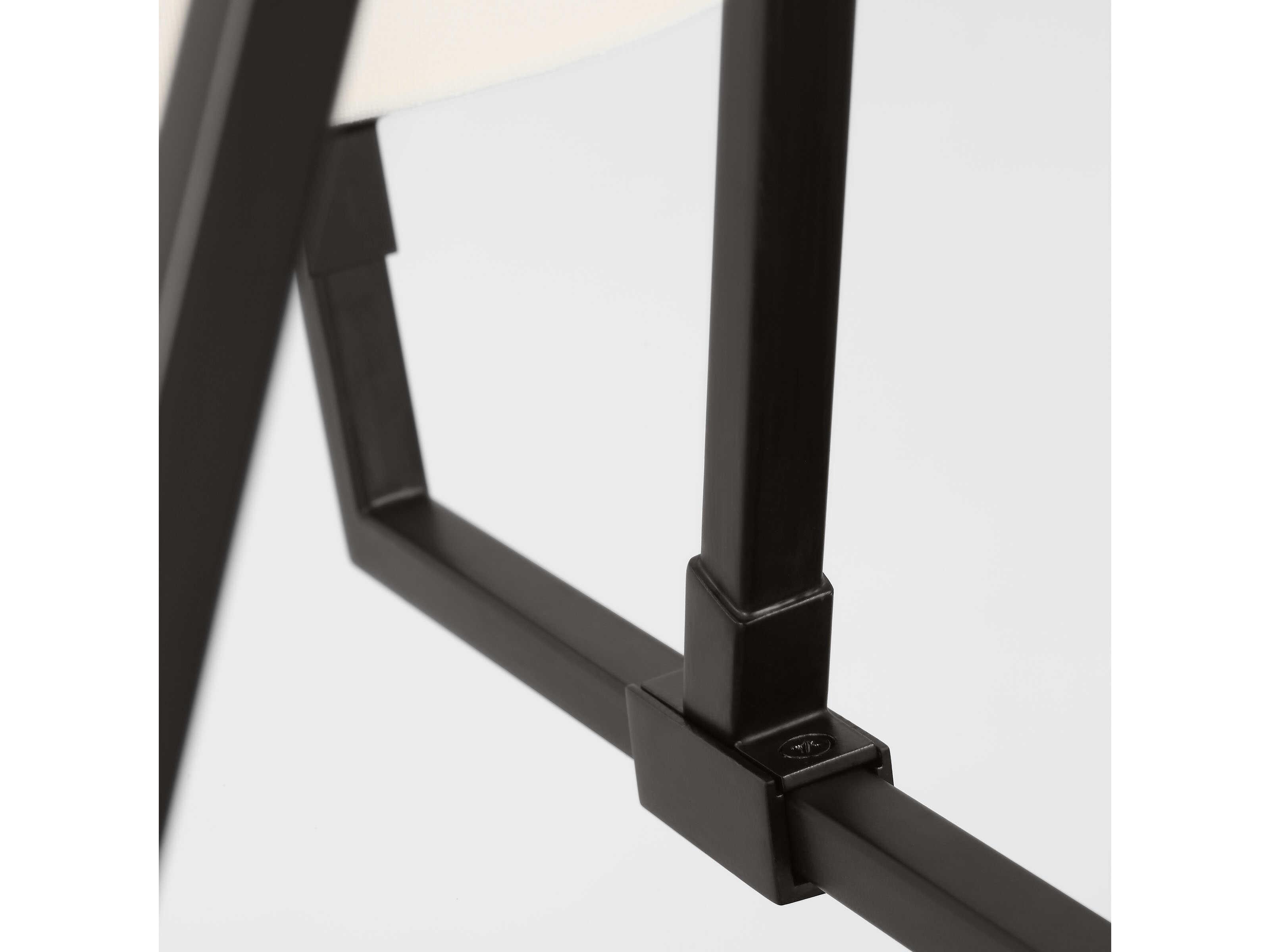 Visual Comfort Studio Perth 4-Light Aged Iron Black Chandelier